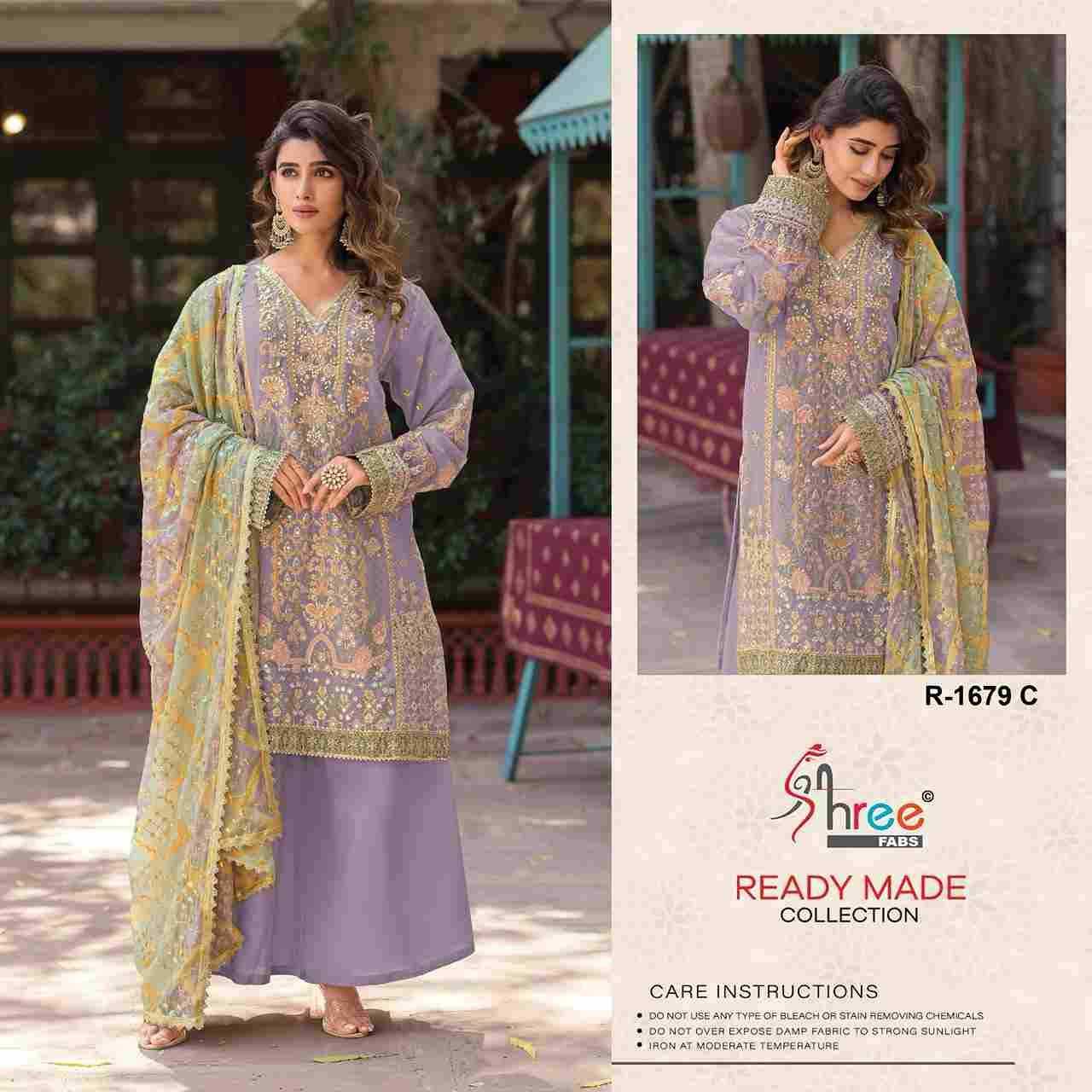 Shree Fabs Hit Design R-1679 Colours By Shree Fabs R-1679-A To R-1679-D Series Wholesale Designer Pakistani Suits Collection Beautiful Stylish Fancy Colorful Party Wear & Occasional Wear Chiffon Dresses At Wholesale Price