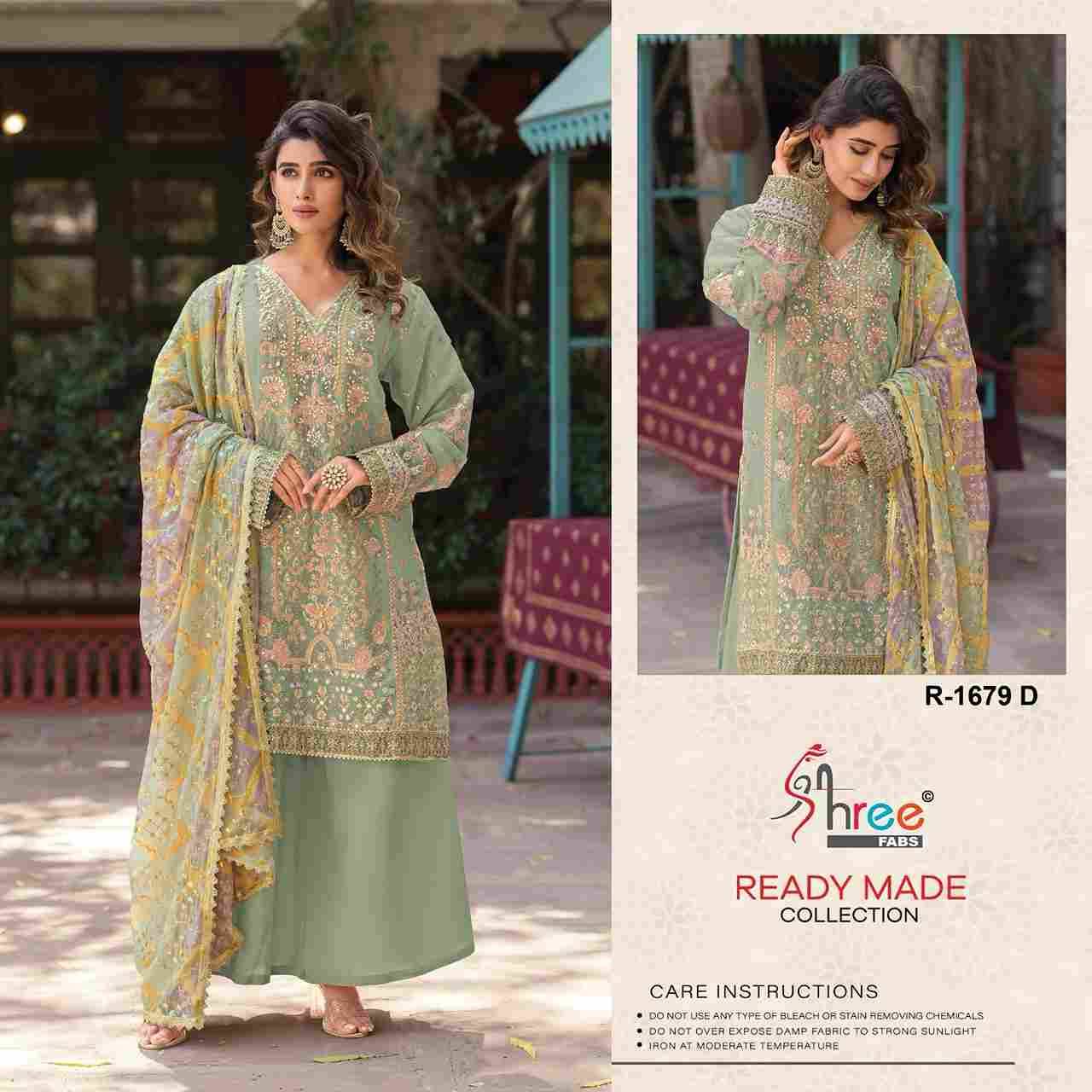 Shree Fabs Hit Design R-1679 Colours By Shree Fabs R-1679-A To R-1679-D Series Wholesale Designer Pakistani Suits Collection Beautiful Stylish Fancy Colorful Party Wear & Occasional Wear Chiffon Dresses At Wholesale Price