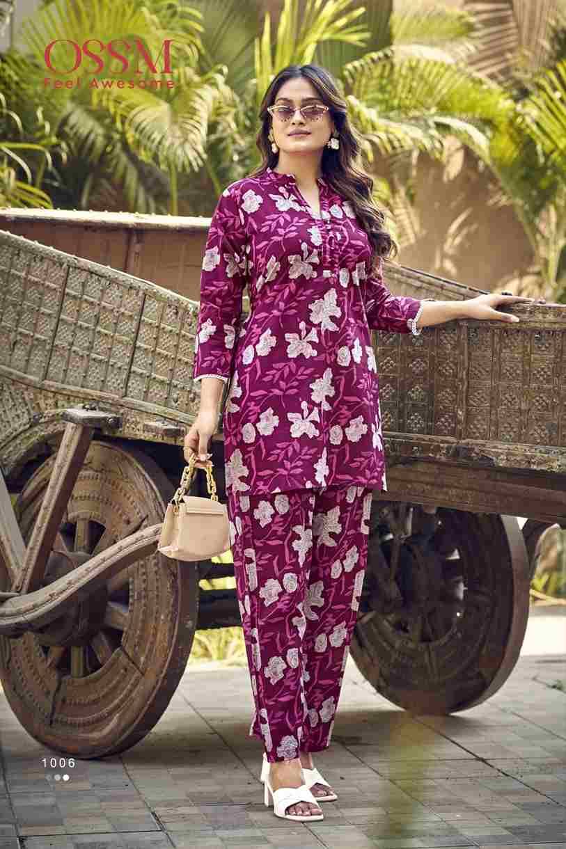 Cotton Beats By Ossm 1001 To 1006 Series Designer Stylish Fancy Colorful Beautiful Party Wear & Ethnic Wear Collection Cotton Print Co-Ord At Wholesale Price