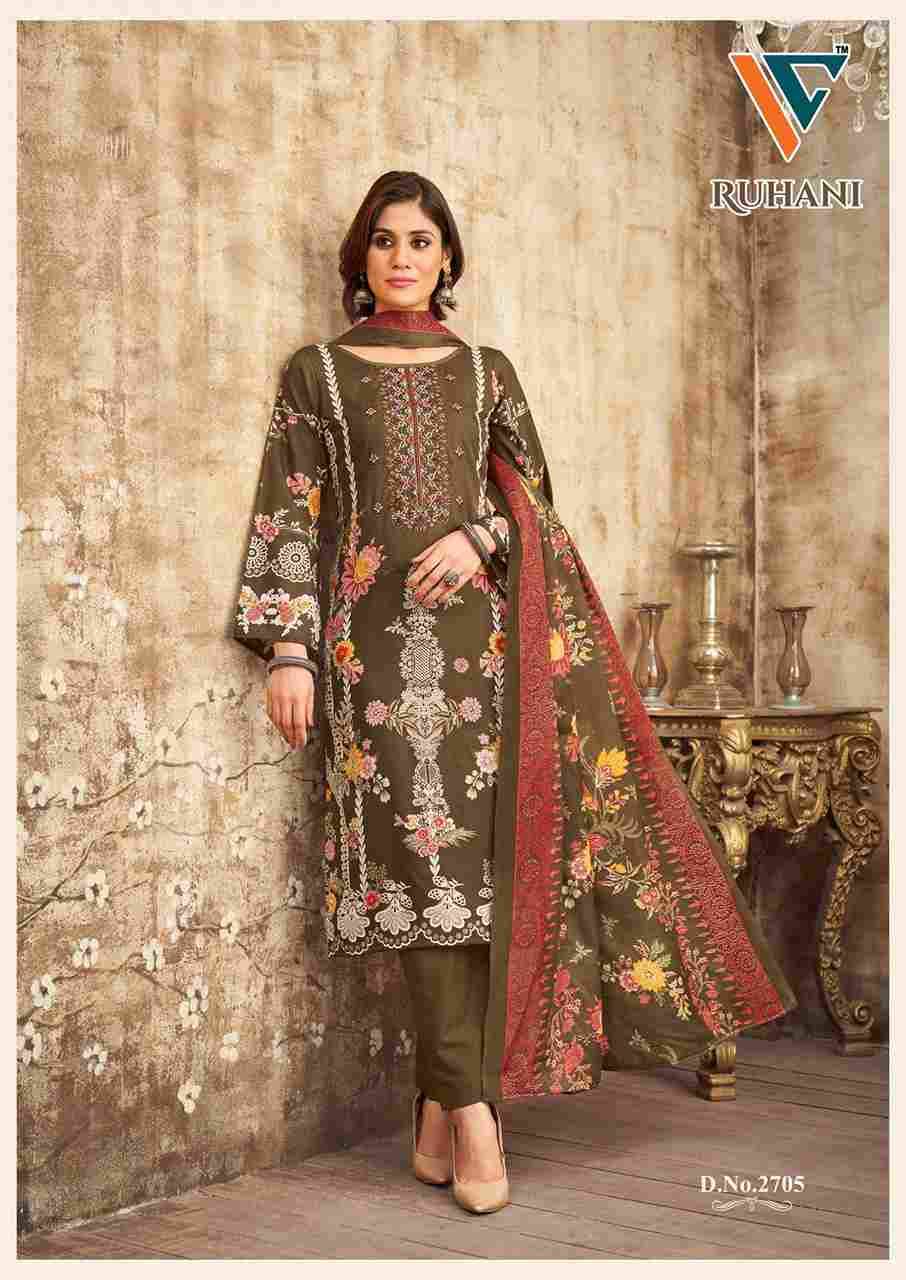 Ruhani Vol-27 By Vandana Creation 2701 To 2708 Series Beautiful Festive Suits Stylish Fancy Colorful Casual Wear & Ethnic Wear Cotton Print Dresses At Wholesale Price