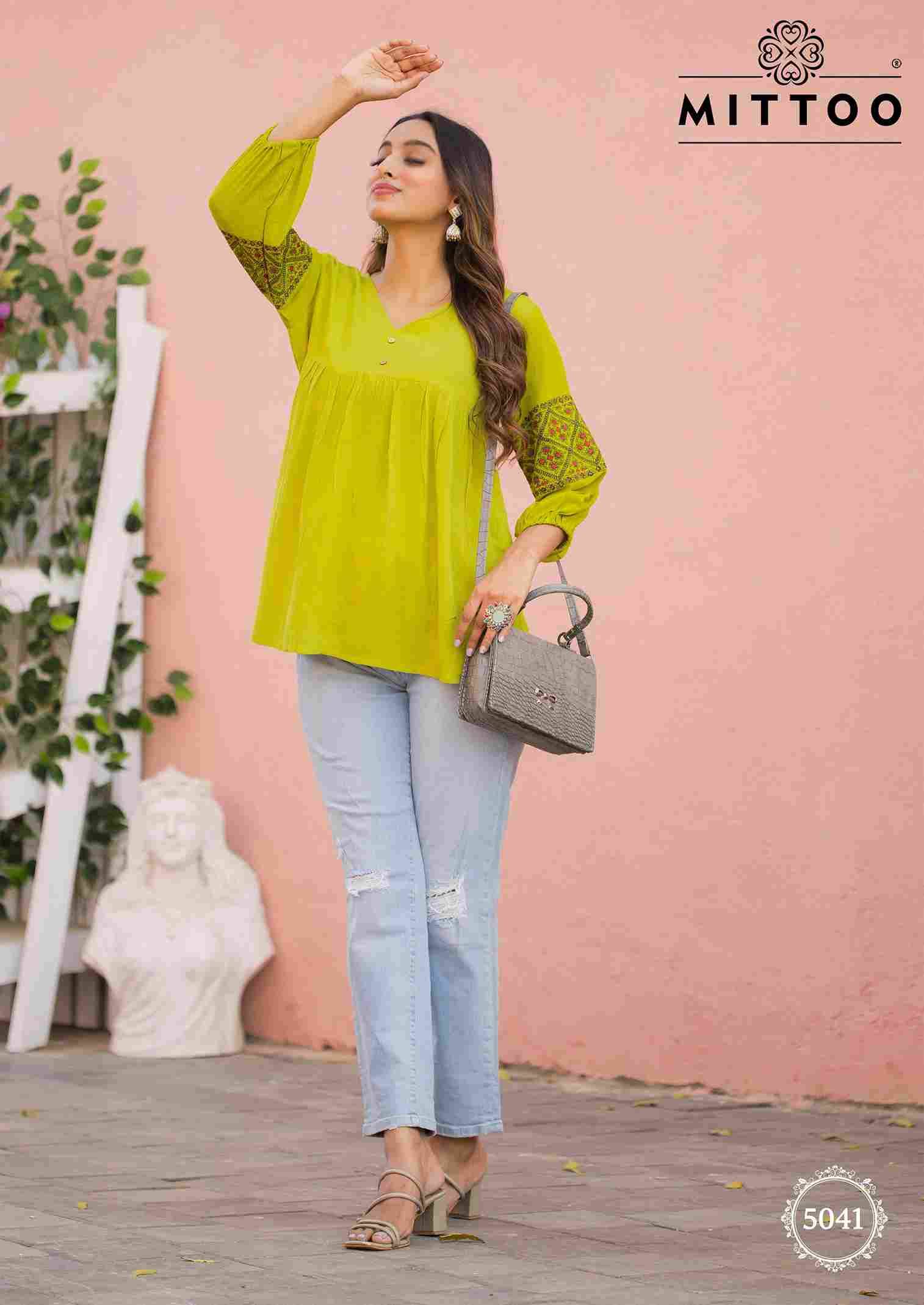 Victoria Vol-8 By Mittoo 5041 To 5046 Series Designer Stylish Fancy Colorful Beautiful Party Wear & Ethnic Wear Collection Heavy Rayon Tops At Wholesale Price