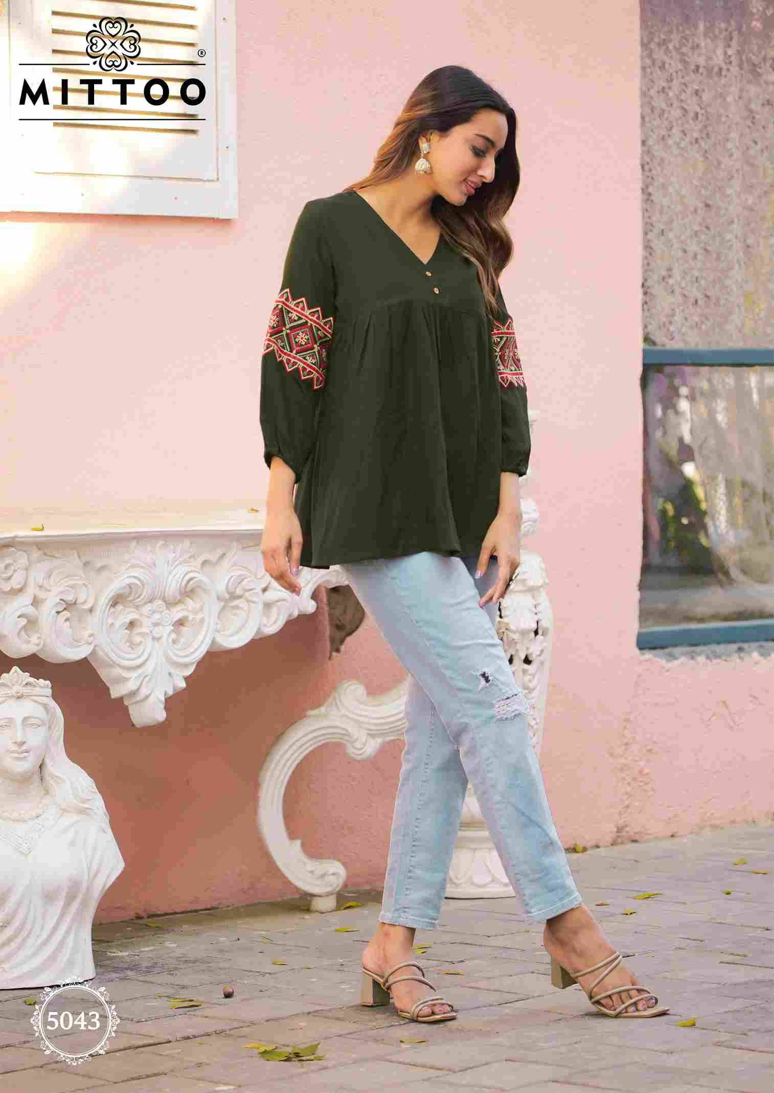 Victoria Vol-8 By Mittoo 5041 To 5046 Series Designer Stylish Fancy Colorful Beautiful Party Wear & Ethnic Wear Collection Heavy Rayon Tops At Wholesale Price