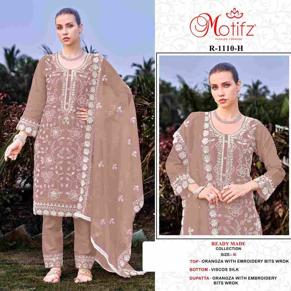 Motifz Hit Design 1110 Colours Vol-2 By Motifz 1110-H To 1110-K Series Beautiful Pakistani Suits Colorful Stylish Fancy Casual Wear & Ethnic Wear Organza Dresses At Wholesale Price