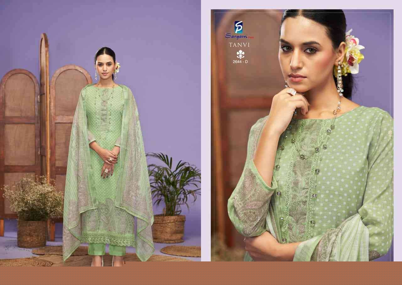 Tanvi By Sargam Prints 2644-A To 2644-D Series Beautiful Festive Suits Colorful Stylish Fancy Casual Wear & Ethnic Wear Pure Linen Dresses At Wholesale Price