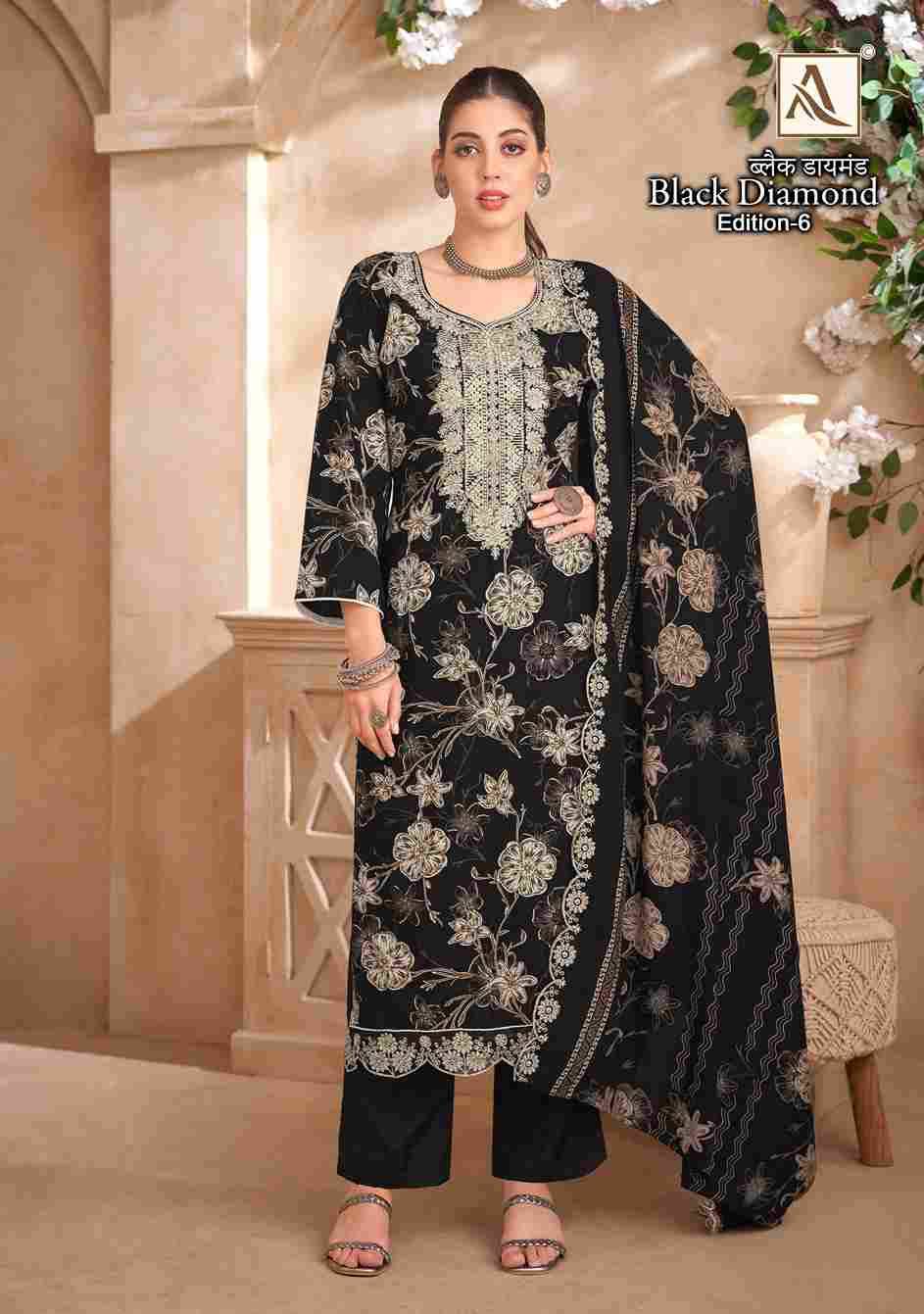 Black Diamond Vol-6 By Alok Suit 1908-001 To 1908-006 Series Beautiful Festive Suits Colorful Stylish Fancy Casual Wear & Ethnic Wear Pure Rayon Dresses At Wholesale Price