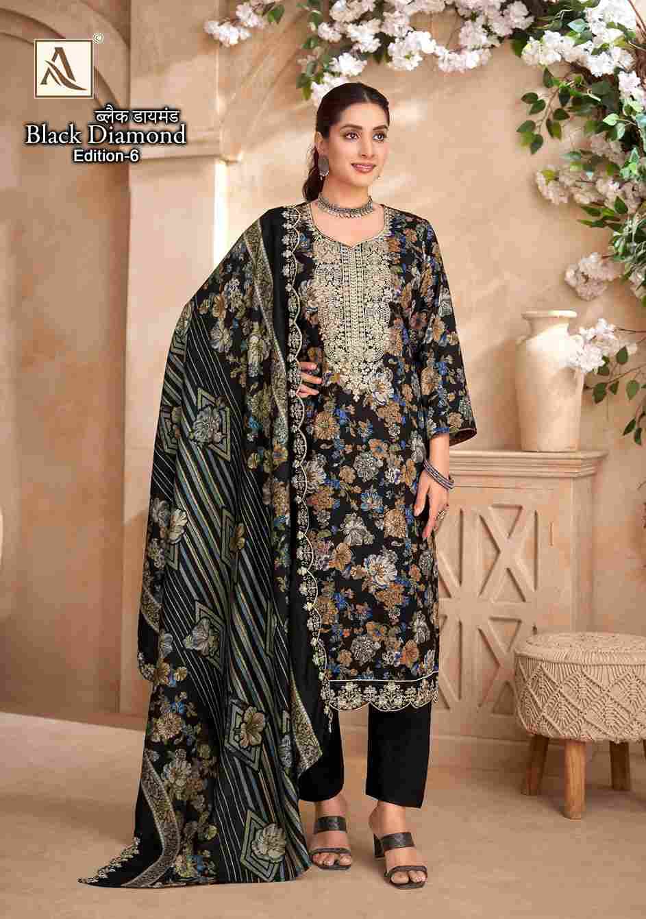 Black Diamond Vol-6 By Alok Suit 1908-001 To 1908-006 Series Beautiful Festive Suits Colorful Stylish Fancy Casual Wear & Ethnic Wear Pure Rayon Dresses At Wholesale Price