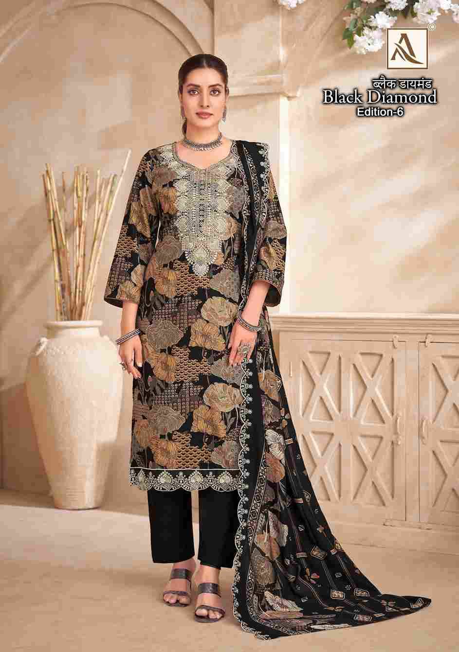 Black Diamond Vol-6 By Alok Suit 1908-001 To 1908-006 Series Beautiful Festive Suits Colorful Stylish Fancy Casual Wear & Ethnic Wear Pure Rayon Dresses At Wholesale Price