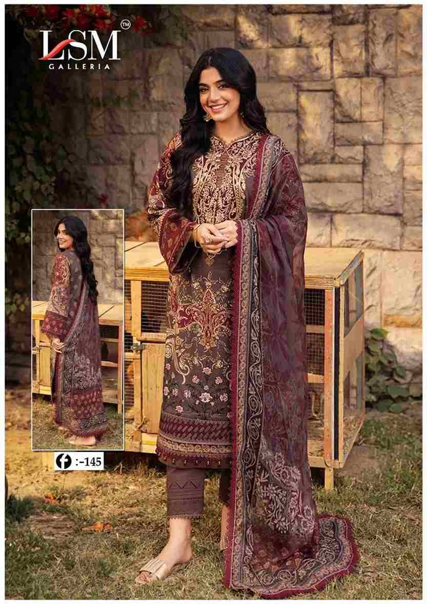 Firdous Queen Vol-14 By Lsm Galleria 141 To 146 Series Beautiful Stylish Festive Suits Fancy Colorful Casual Wear & Ethnic Wear & Ready To Wear Pure Lawn Print Dresses At Wholesale Price