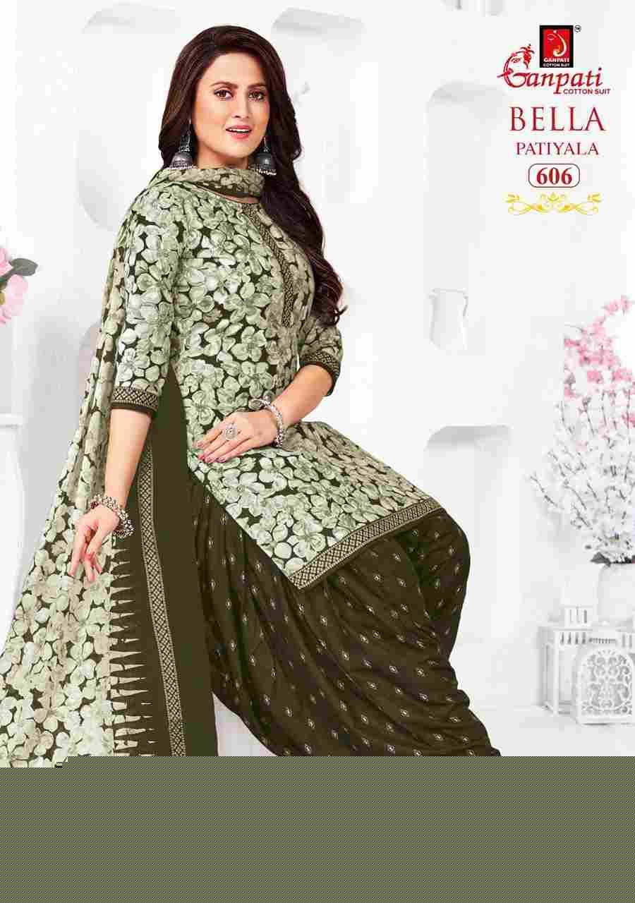Bella Patiyala Vol-6 By Ganpati Cotton Suit 601 To 615 Series Beautiful Festive Suits Stylish Fancy Colorful Casual Wear & Ethnic Wear Pure Cotton Dresses At Wholesale Price