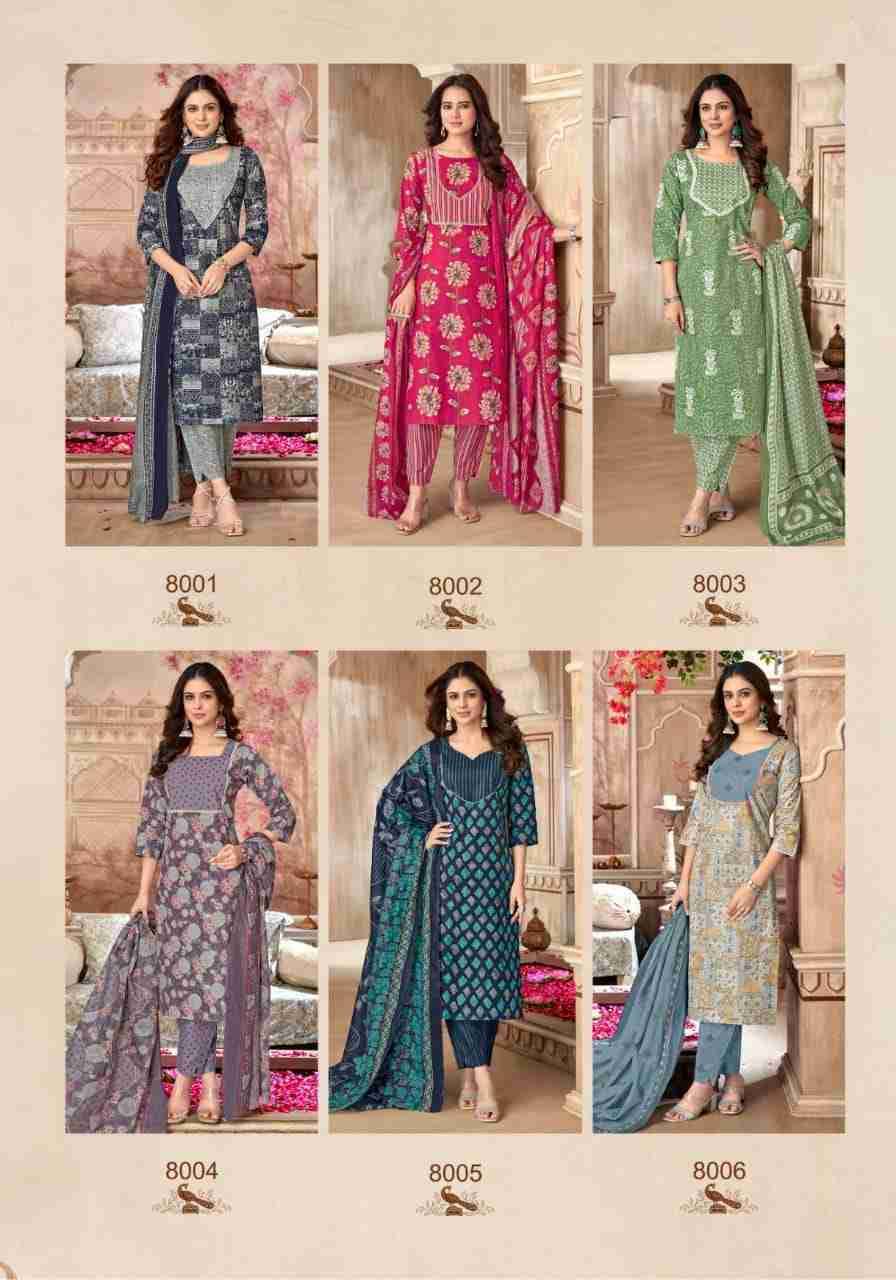 Gulmohar Vol-8 By Mayur Creation 8001 To 8010 Series Beautiful Festive Suits Colorful Stylish Fancy Casual Wear & Ethnic Wear Pure Cotton Print Dresses At Wholesale Price