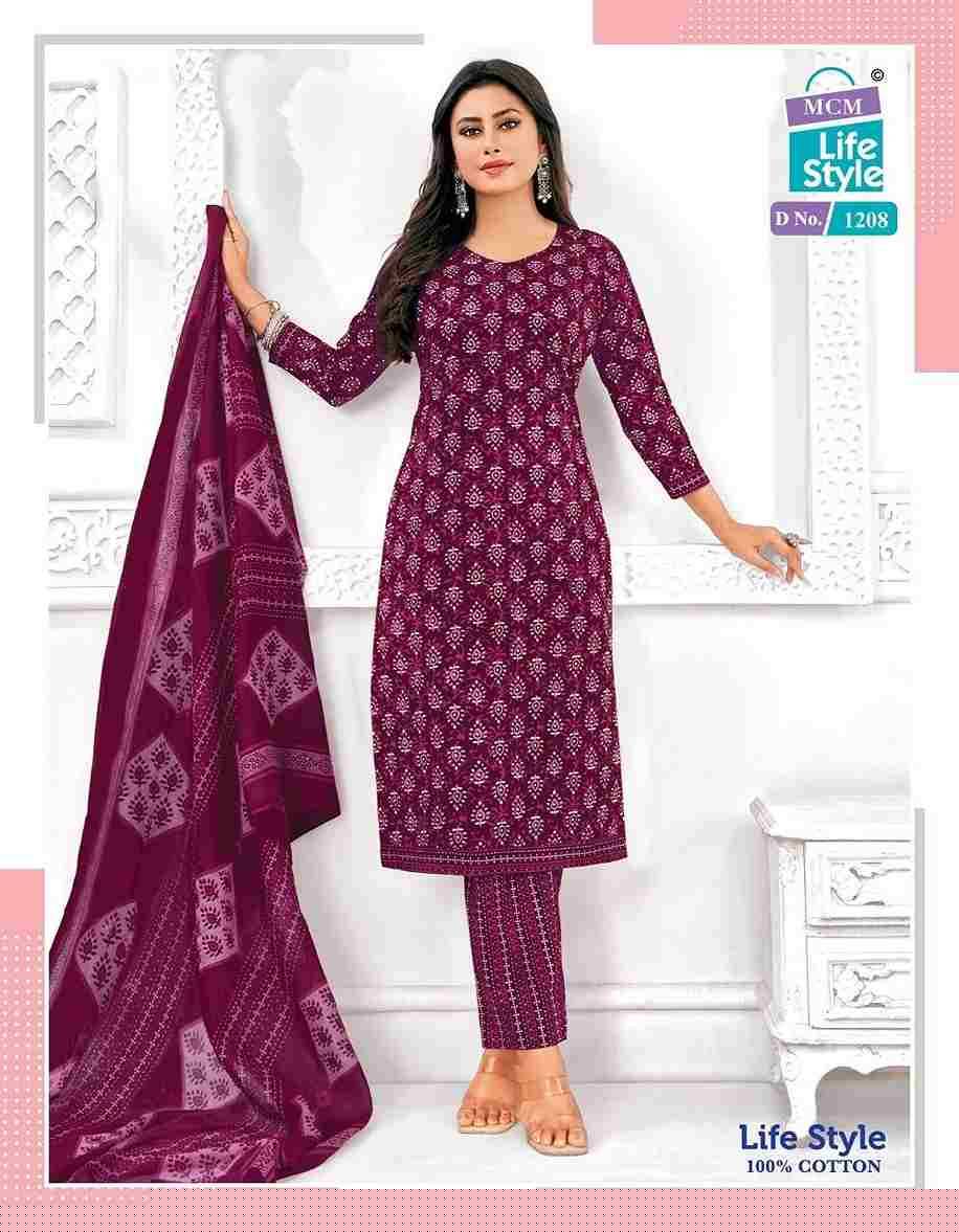 Lifestyle Vol-12 By MCM Lifestyle 1206 To 1217 Series Beautiful Festive Suits Stylish Fancy Colorful Casual Wear & Ethnic Wear Pure Cotton Print Dresses At Wholesale Price