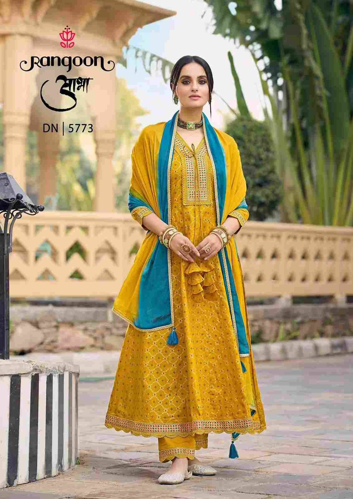 Aabha By Rangoon 5771 To 5776 Series Beautiful Stylish Anarkali Suits Fancy Colorful Casual Wear & Ethnic Wear & Ready To Wear Pure Cotton Print Dresses At Wholesale Price