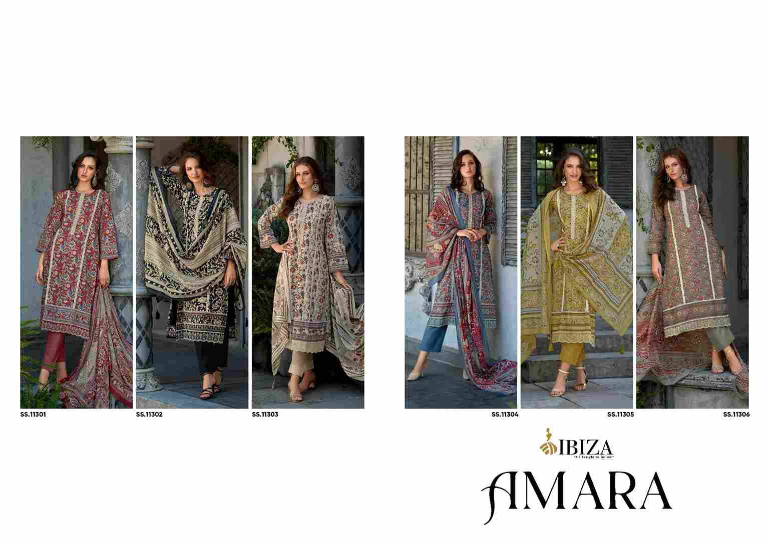 Amara By Ibiza 11301 To 11306 Series Beautiful Festive Suits Colorful Stylish Fancy Casual Wear & Ethnic Wear Pure Cambric Cotton Digital Print Dresses At Wholesale Price