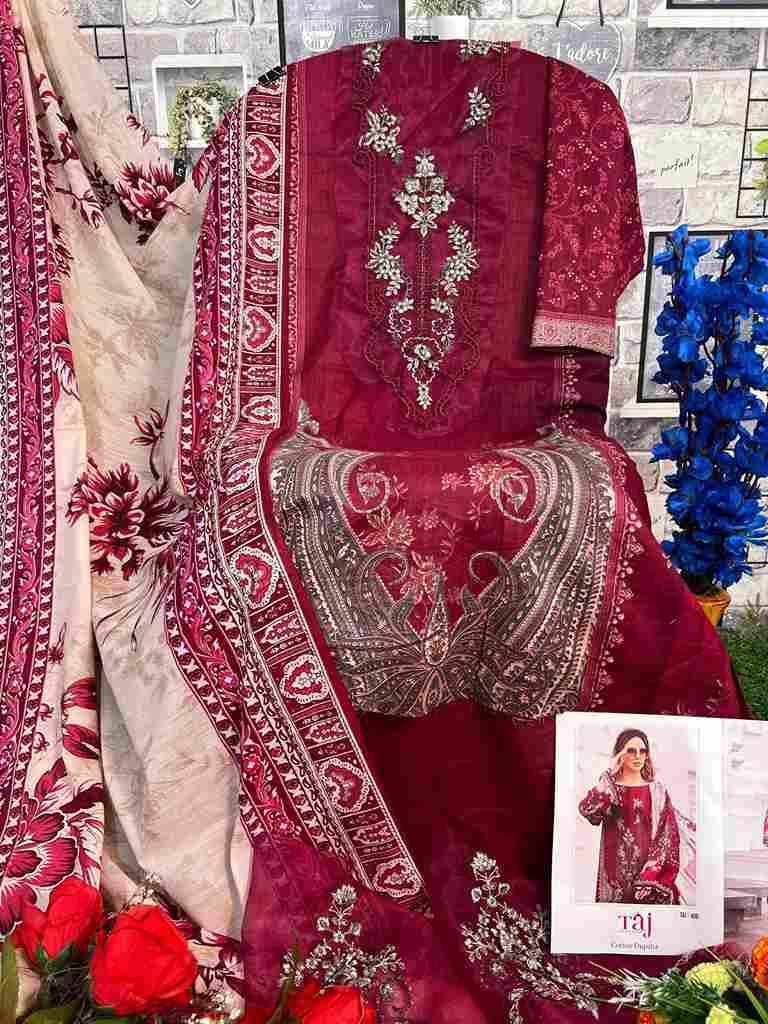 Taj 495 Series By Taj Creation 495 To 496 Series Beautiful Pakistani Suits Colorful Stylish Fancy Casual Wear & Ethnic Wear Pure Cotton With Embroidered Dresses At Wholesale Price