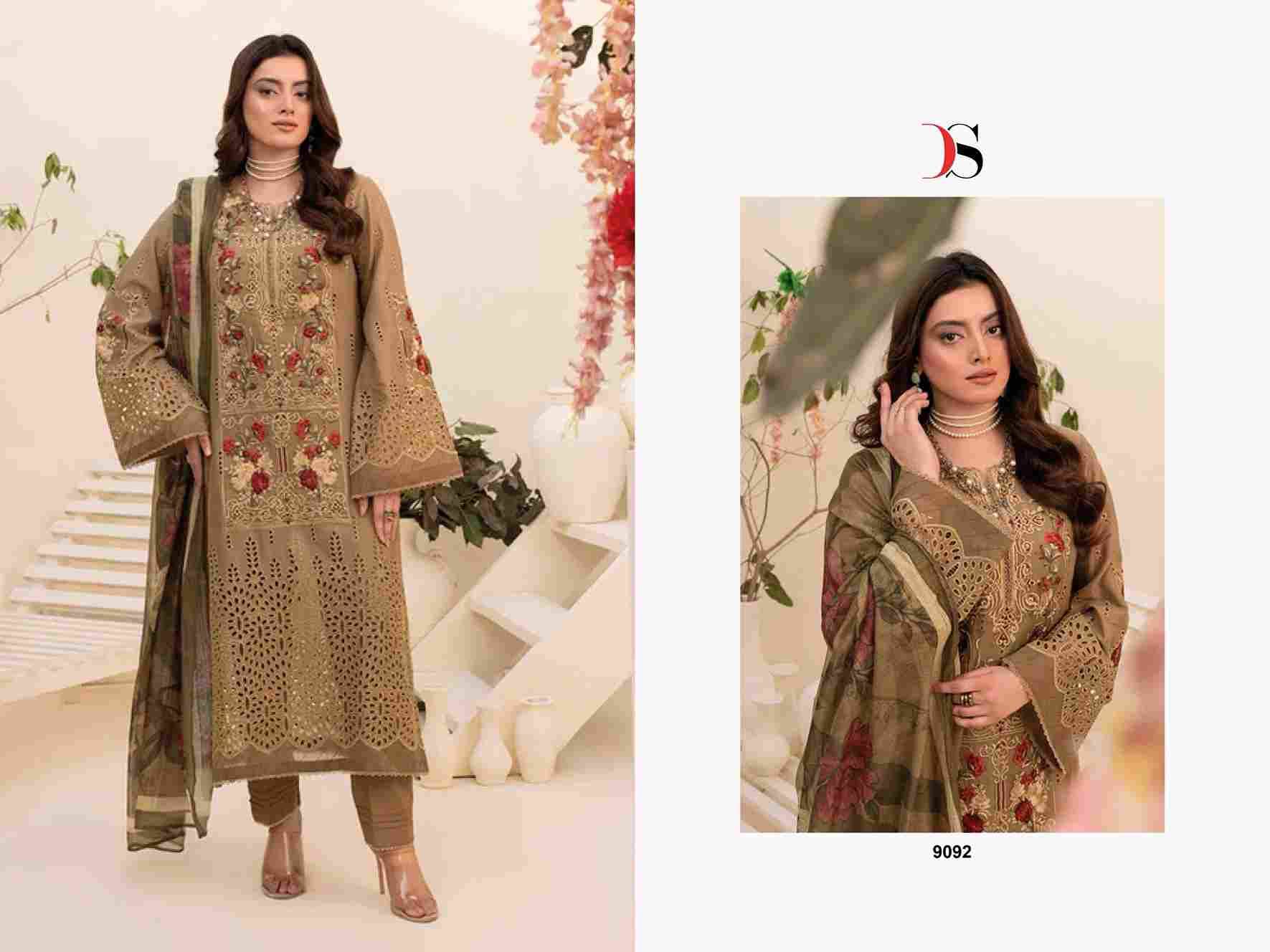 Adanslibas Zaria-25 Nx By Deepsy Suits 9091 To 9094 Series Beautiful Pakistani Suits Colorful Stylish Fancy Casual Wear & Ethnic Wear Pure Cotton Print Dresses At Wholesale Price
