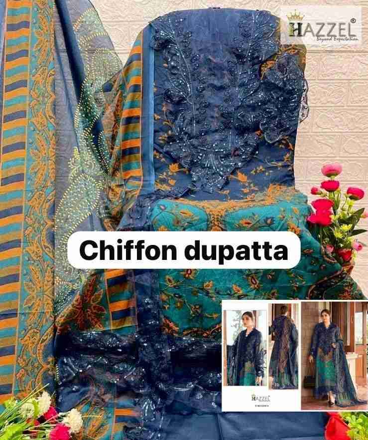Maria.B 304 Colours By Hazzel 304-A To 304-B Series Pakistani Suits Collection Beautiful Stylish Fancy Colorful Party Wear & Occasional Wear Pure Cambric Cotton Dresses At Wholesale Price