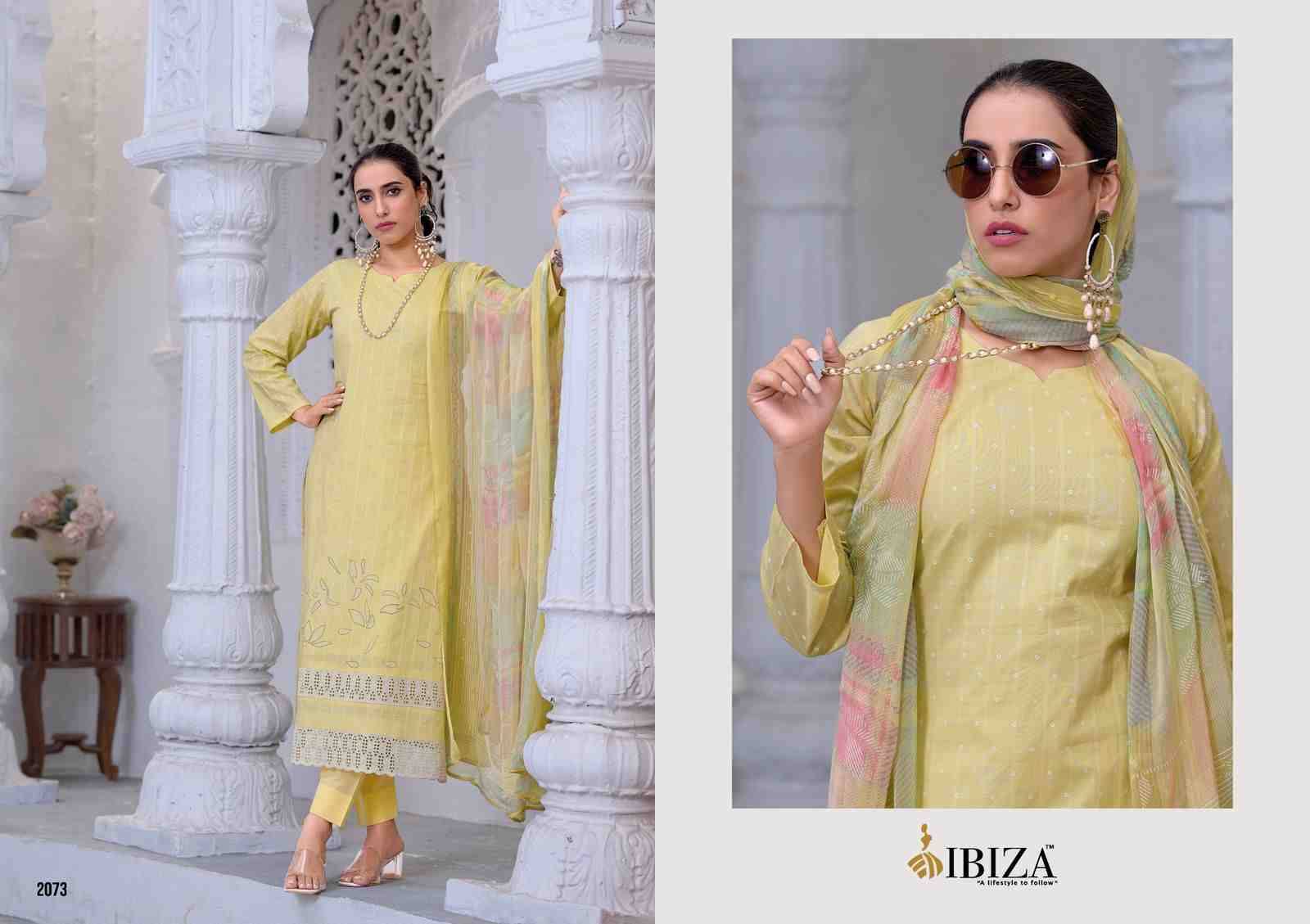 Hunner By Ibiza 2071 To 2074 Series Beautiful Festive Suits Colorful Stylish Fancy Casual Wear & Ethnic Wear Pure Linen Khadi Dresses At Wholesale Price