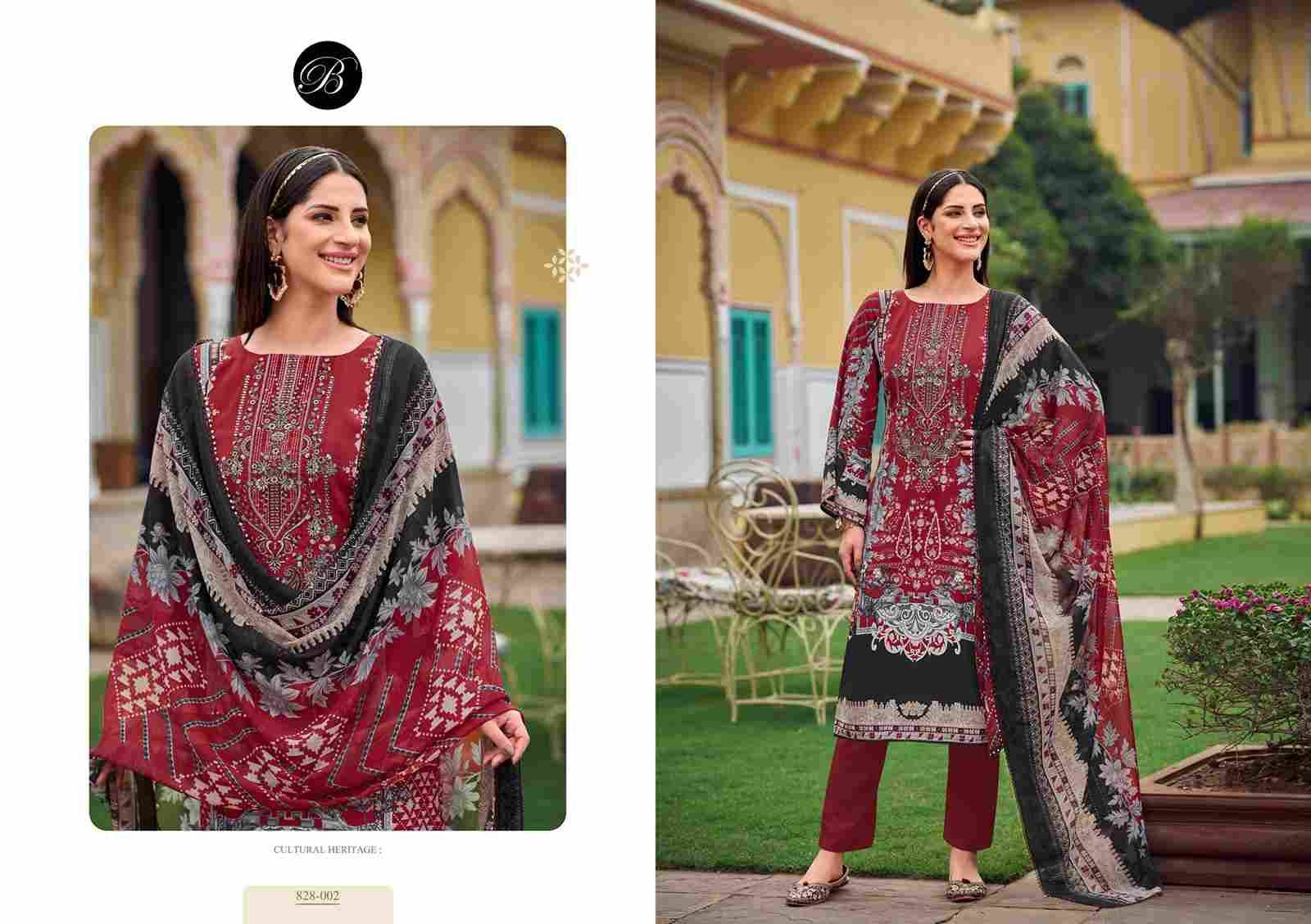 Naira Vol-101 By Belliza 828-001 To 828-008 Series Beautiful Festive Suits Stylish Fancy Colorful Casual Wear & Ethnic Wear Pure Cotton Print Dresses At Wholesale Price
