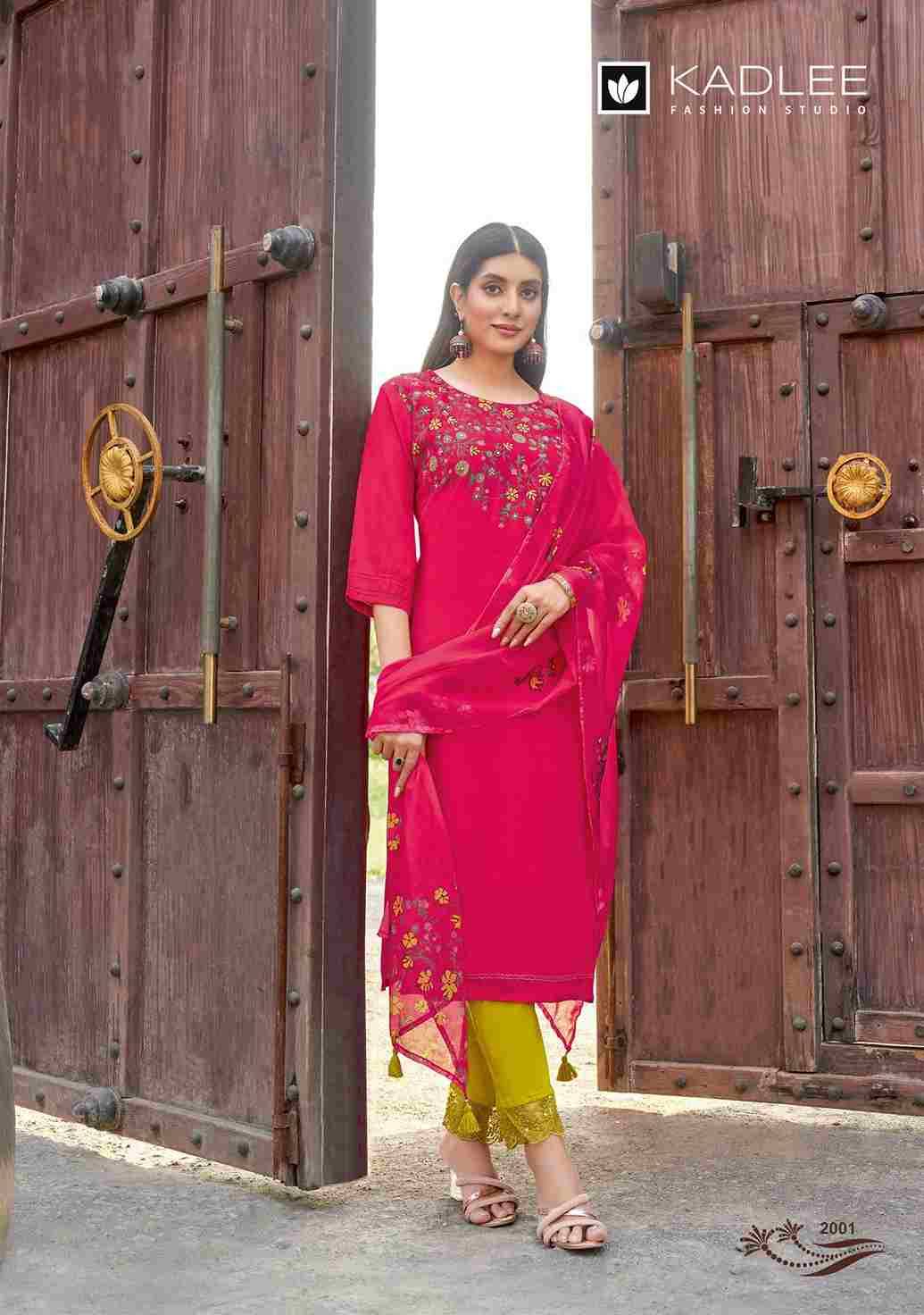 Shivani By Kadlee 2001 To 2005 Series Beautiful Festive Suits Colorful Stylish Fancy Casual Wear & Ethnic Wear Viscose Print Dresses At Wholesale Price