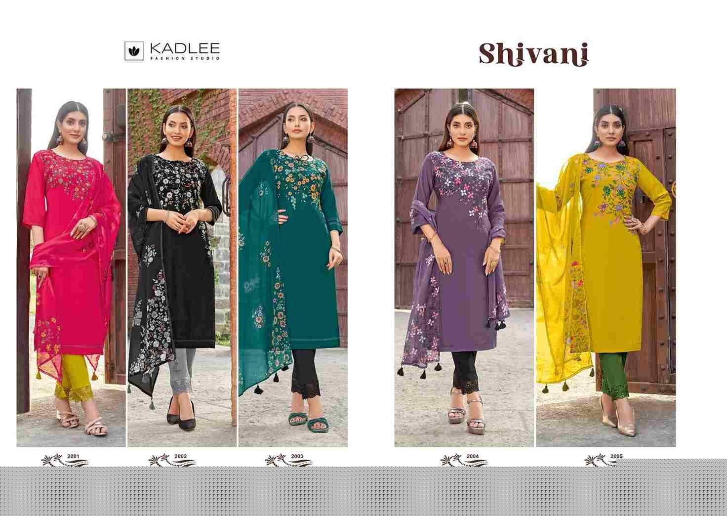 Shivani By Kadlee 2001 To 2005 Series Beautiful Festive Suits Colorful Stylish Fancy Casual Wear & Ethnic Wear Viscose Print Dresses At Wholesale Price