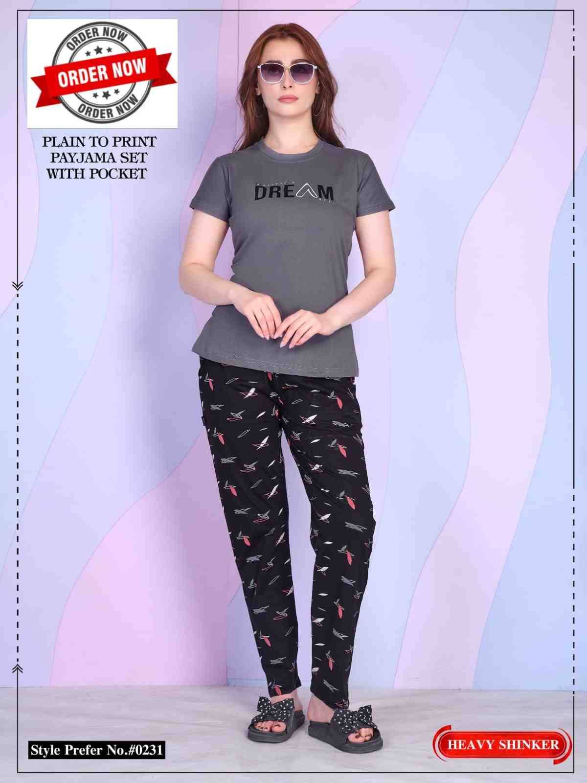 231 By Kaamiri 01 To 06 Series Beautiful Stylish Fancy Colorful Casual Wear & Ethnic Wear Hosiery Cotton Night Suits At Wholesale Price