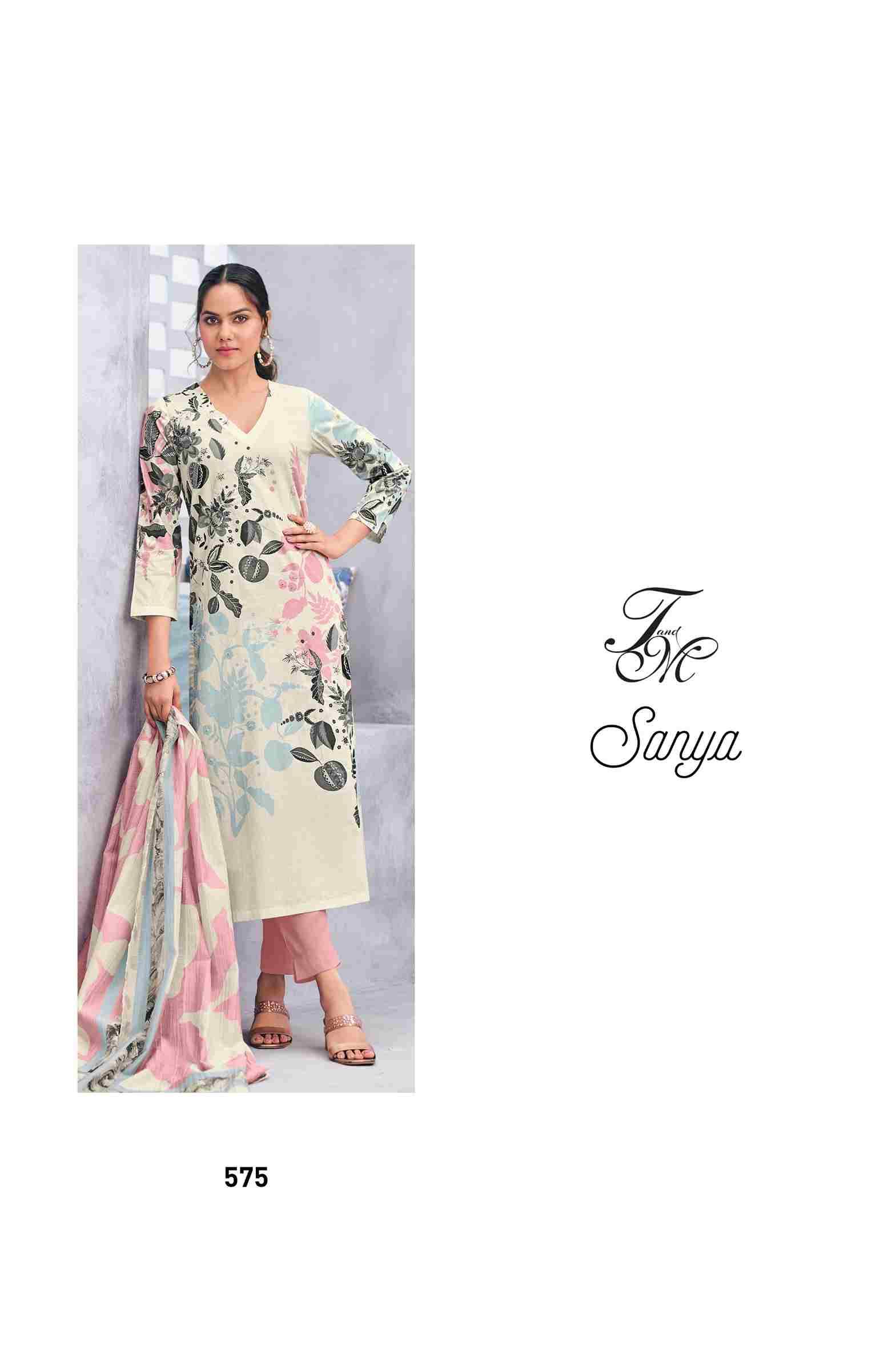 Sanya By T And M Designer Studio Beautiful Festive Suits Colorful Stylish Fancy Casual Wear & Ethnic Wear Pure Lawn Cotton Dresses At Wholesale Price