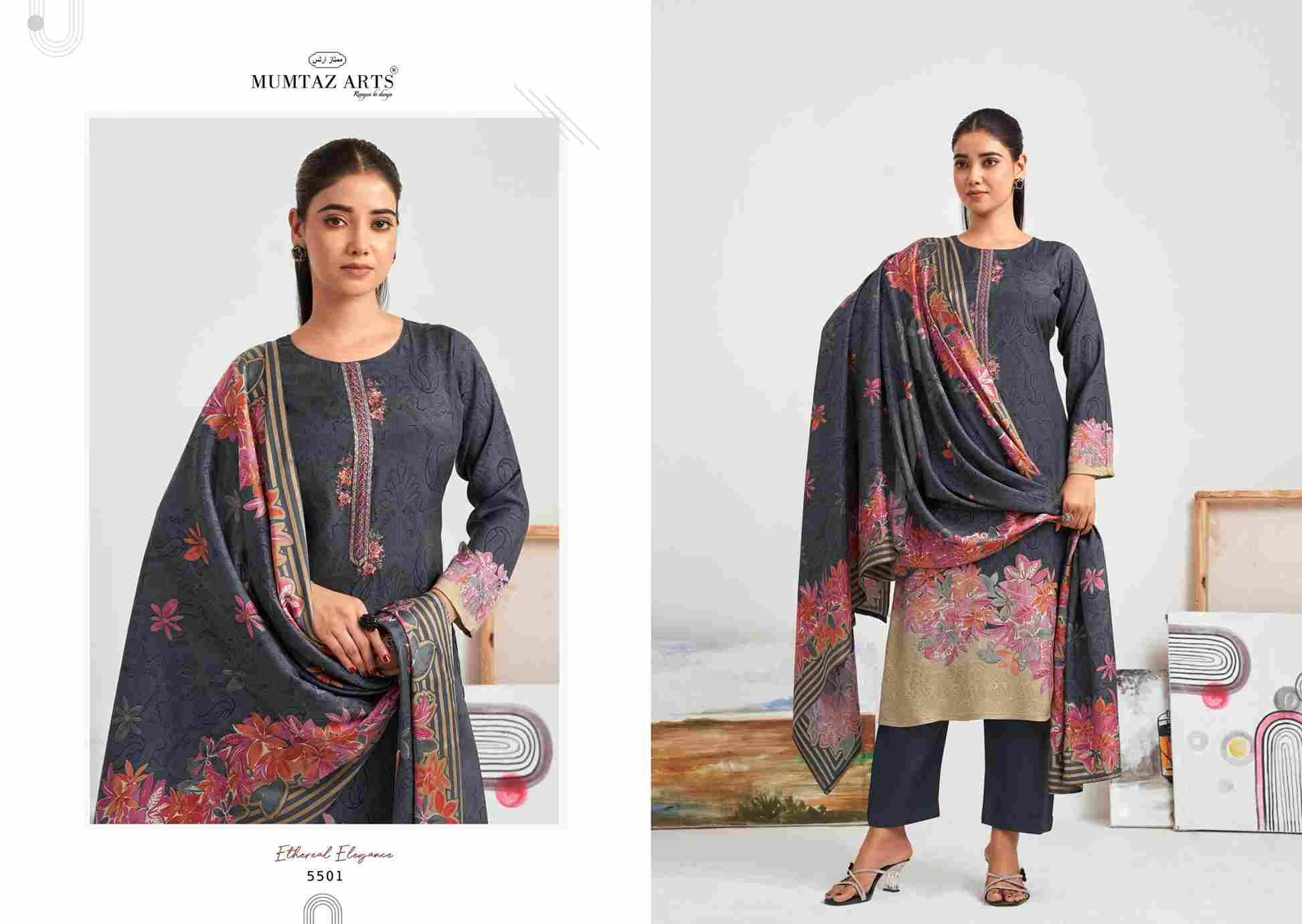 Hafiza By Mumtaz Arts 5501 To 5504 Series Beautiful Festive Suits Colorful Stylish Fancy Casual Wear & Ethnic Wear Pure Viscose Muslin Print Dresses At Wholesale Price