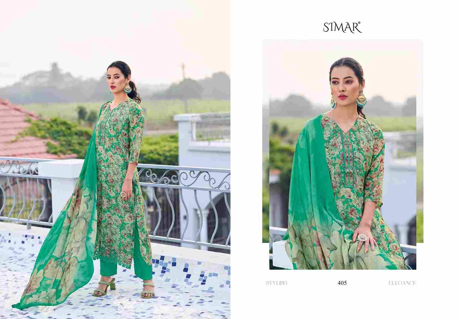 Turvi By Simar 405 To 409 Series Designer Festive Suits Beautiful Stylish Fancy Colorful Party Wear & Occasional Wear Viscose Lining Dresses At Wholesale Price