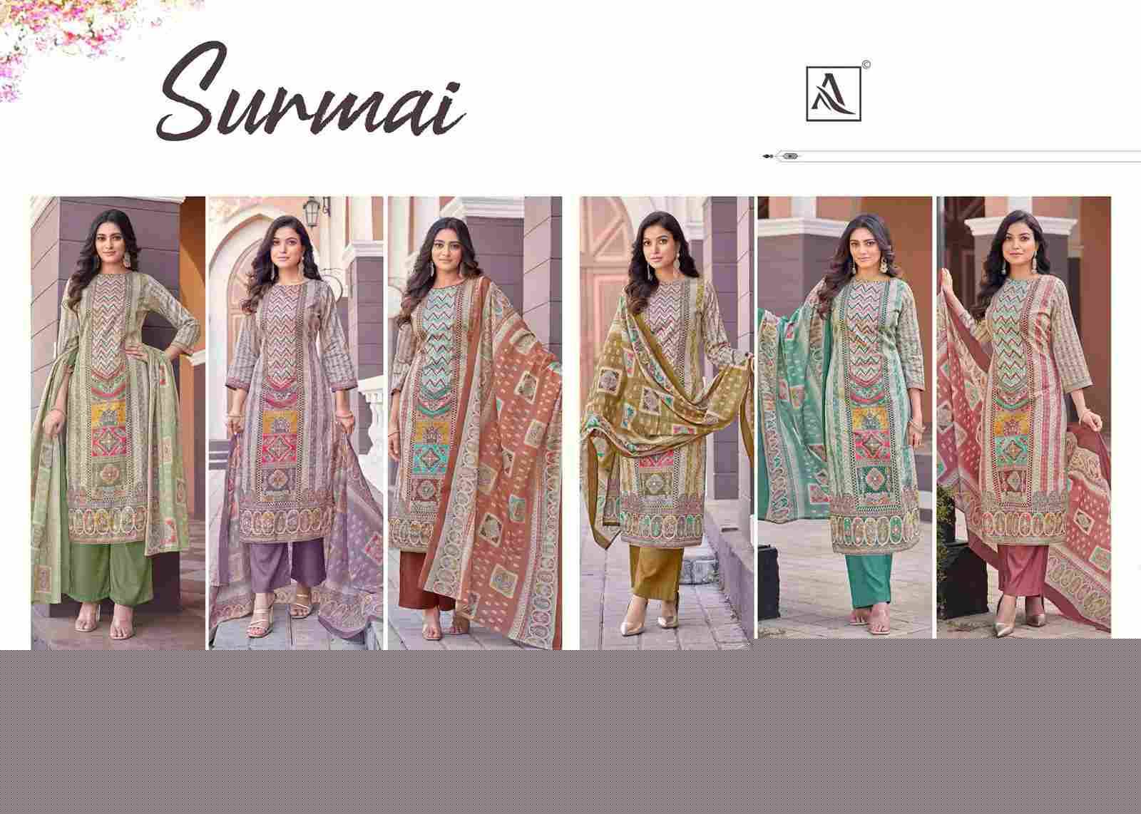 Surmai By Alok Suit 1860-001 To 1860-006 Series Beautiful Festive Suits Colorful Stylish Fancy Casual Wear & Ethnic Wear Pure Jam Print Dresses At Wholesale Price