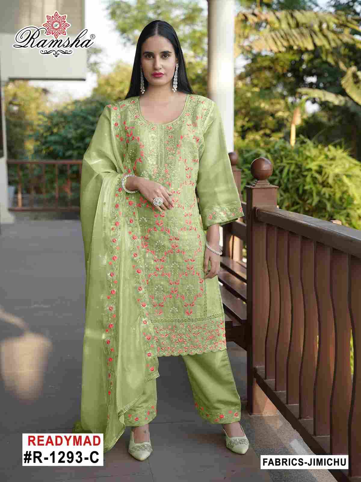 Ramsha 1293 Colours By Ramsha 1293-A To 1293-D Series Beautiful Pakistani Suits Colorful Stylish Fancy Casual Wear & Ethnic Wear Jimmy Chu Dresses At Wholesale Price
