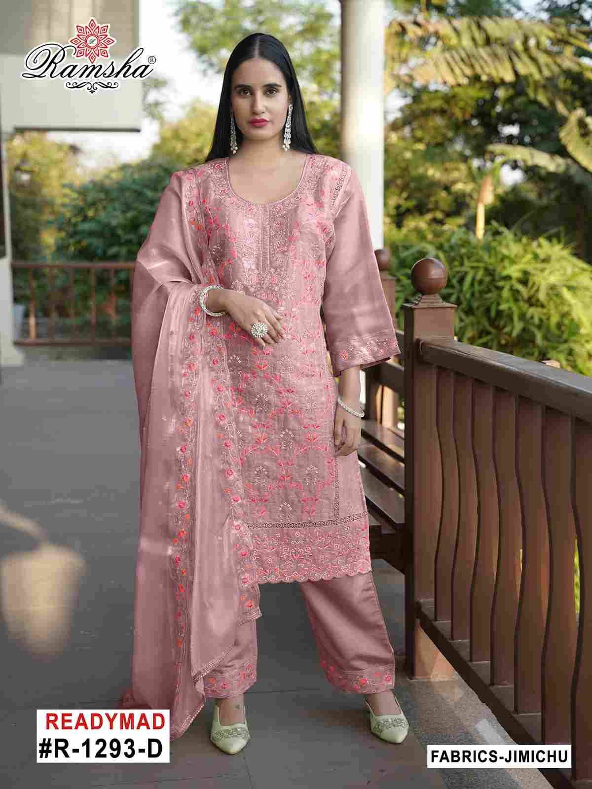 Ramsha 1293 Colours By Ramsha 1293-A To 1293-D Series Beautiful Pakistani Suits Colorful Stylish Fancy Casual Wear & Ethnic Wear Jimmy Chu Dresses At Wholesale Price