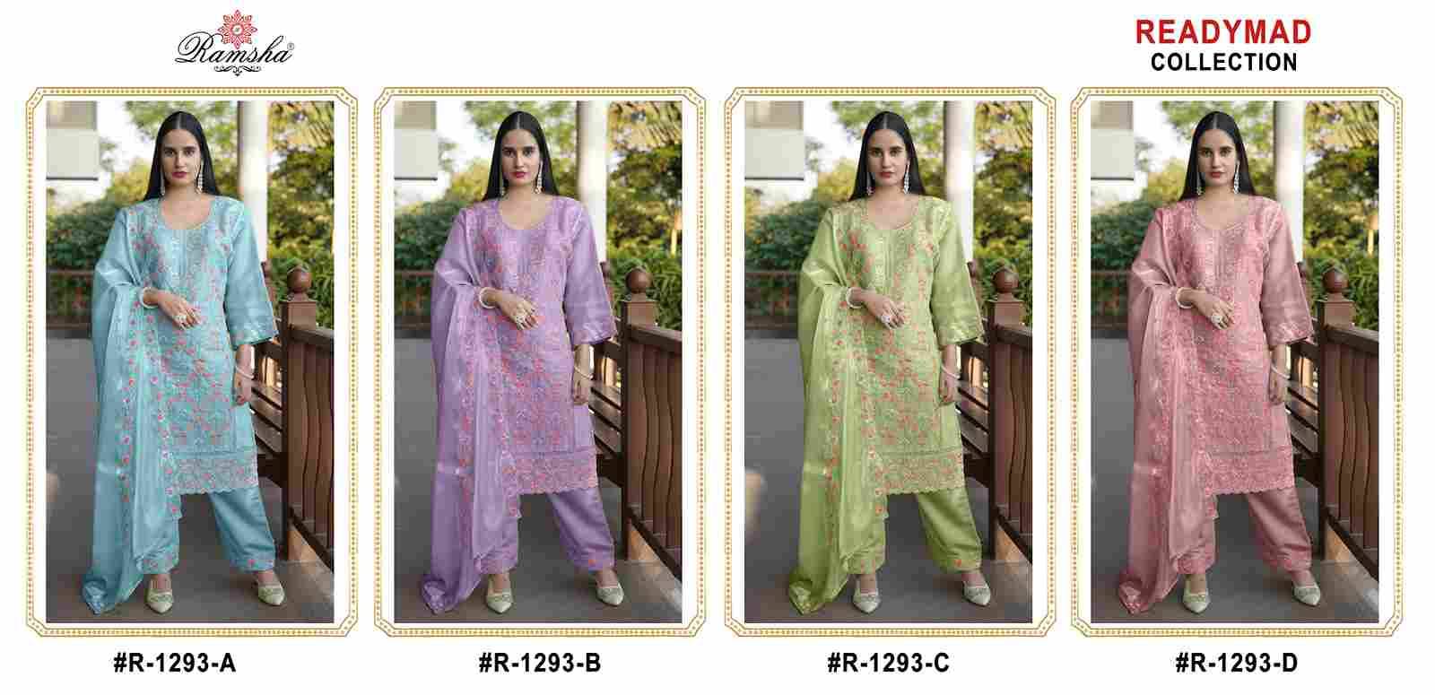 Ramsha 1293 Colours By Ramsha 1293-A To 1293-D Series Beautiful Pakistani Suits Colorful Stylish Fancy Casual Wear & Ethnic Wear Jimmy Chu Dresses At Wholesale Price