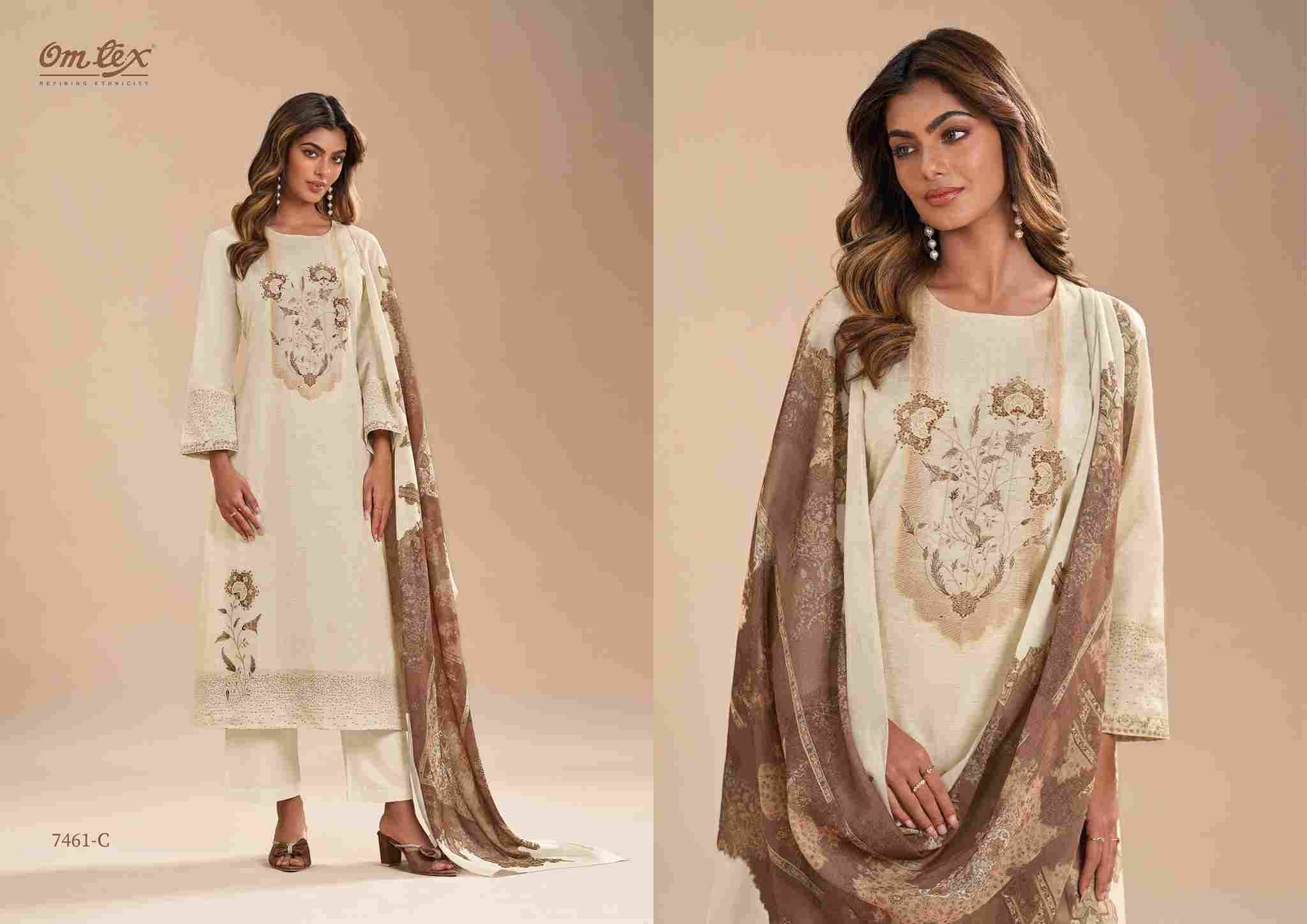 Hina By Om Tex 7461-A To 7461-D Series Beautiful Suits Stylish Fancy Colorful Party Wear & Ethnic Wear Cotton Silk Jacquard Dresses At Wholesale Price