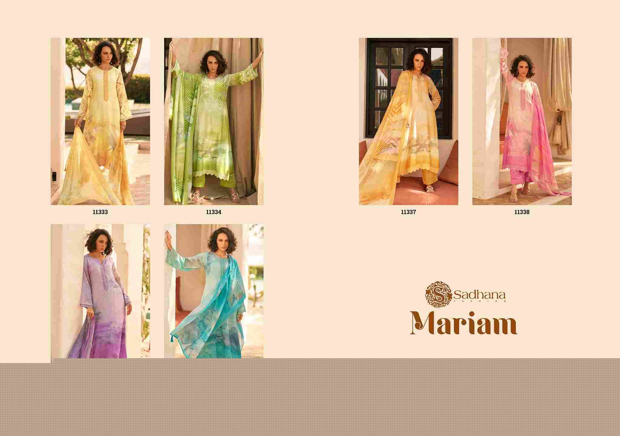 Mariam By Sadhana Fashion 11333 To 11338 Series Designer Festive Suits Beautiful Fancy Stylish Colorful Party Wear & Occasional Wear Pure Muslin Silk Print Dresses At Wholesale Price