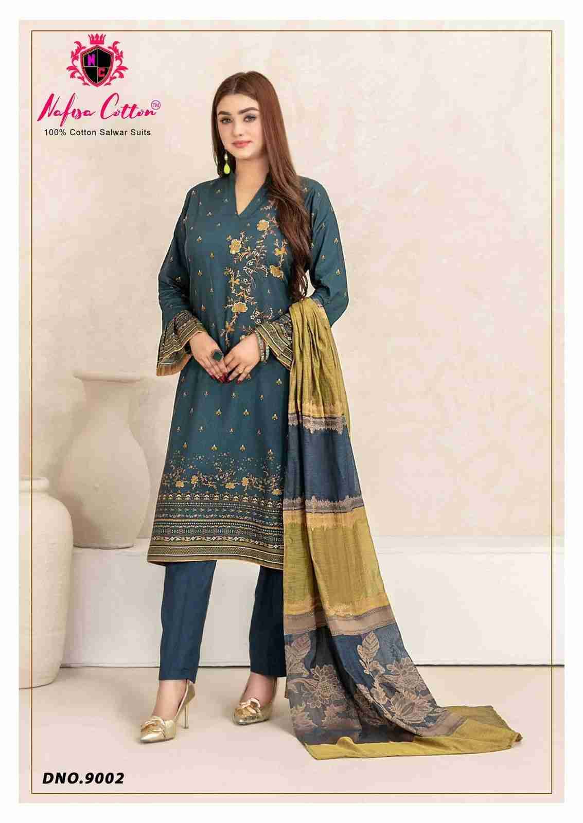 Mahera Vol-9 By Nafisa Cotton 9001 To 9006 Series Beautiful Festive Suits Stylish Fancy Colorful Casual Wear & Ethnic Wear Soft Cotton Print Dresses At Wholesale Price