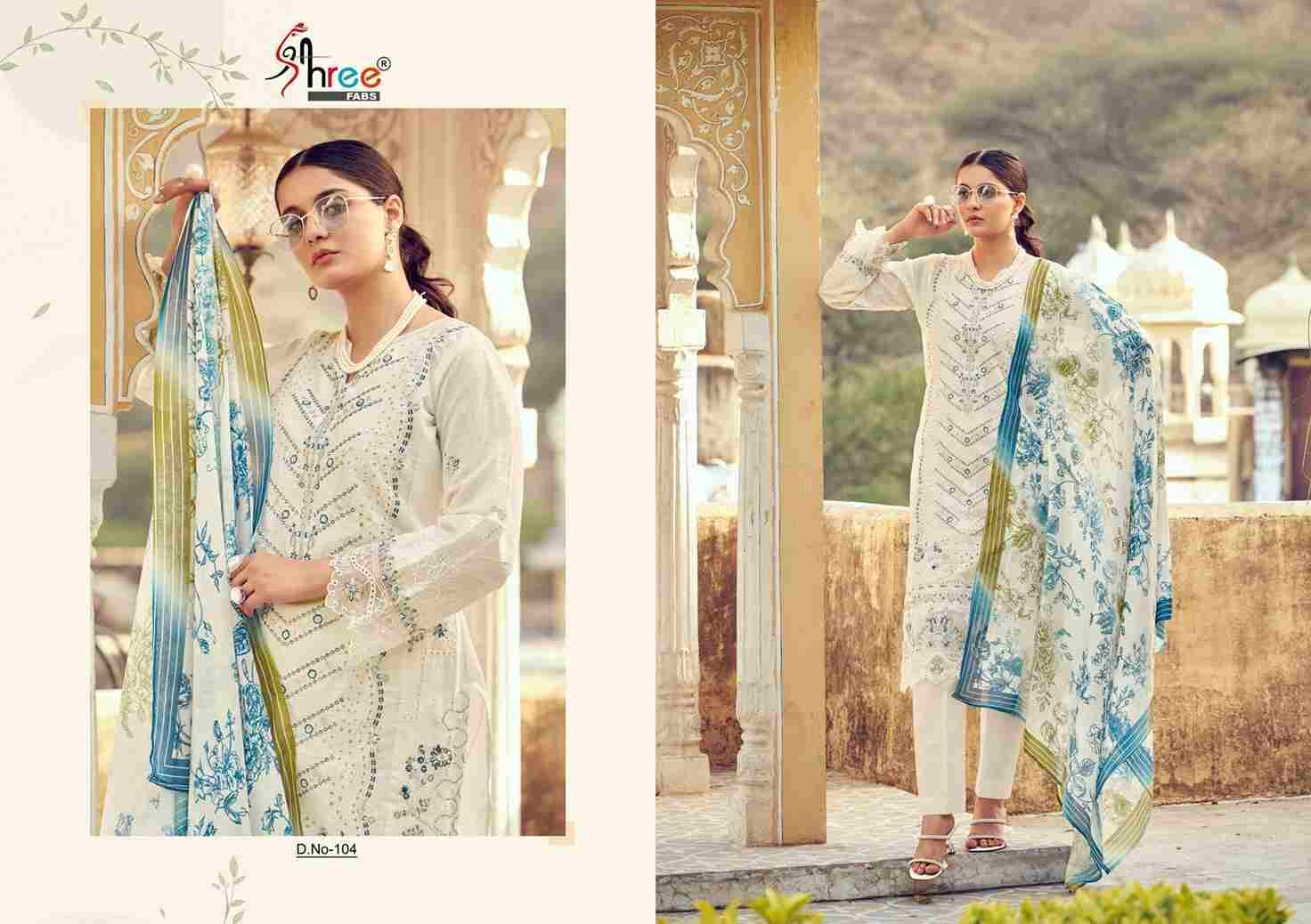 Tasrif Premium Lawn Collection Vol-2 By Shree Fabs 101 To 106 Series Designer Pakistani Suits Collection Beautiful Stylish Fancy Colorful Party Wear & Ethnic Wear Pure Viscose With Pure Cotton With Embroidery Dresses At Wholesale Price