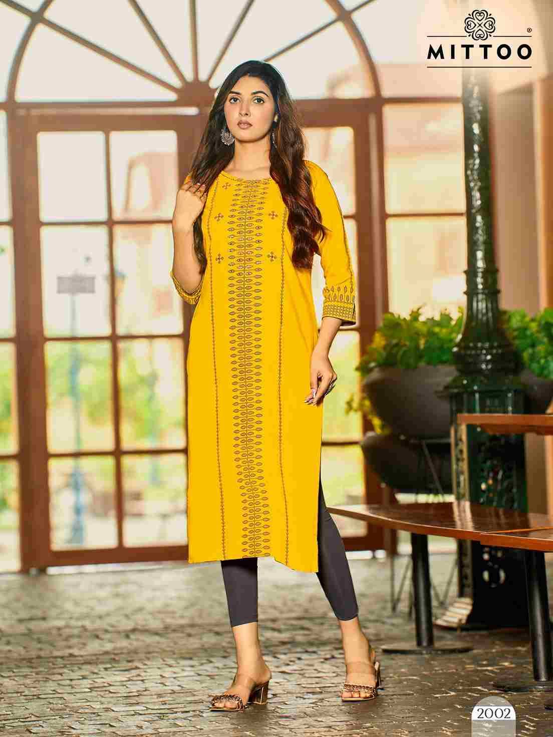 Saayra By Mittoo 2001 To 2006 Series Designer Stylish Fancy Colorful Beautiful Party Wear & Ethnic Wear Collection Rayon Kurtis At Wholesale Price
