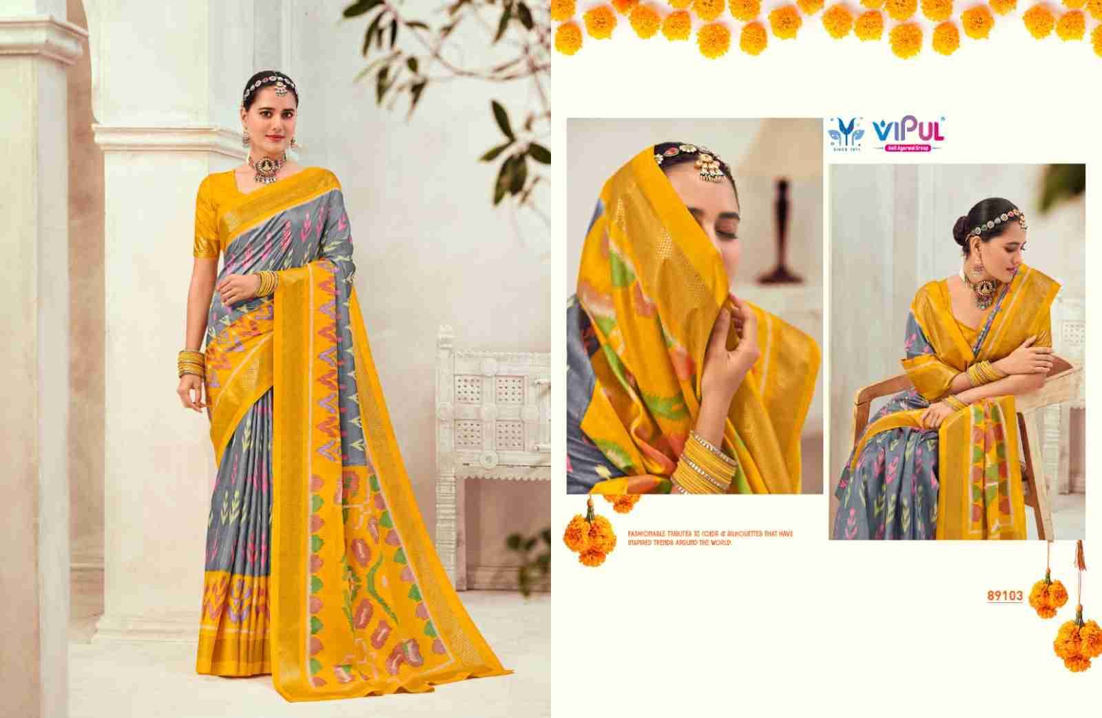 Gulmarg Silk Vol-6 By Vipul Fashion 89100 To 89111 Series Indian Traditional Wear Collection Beautiful Stylish Fancy Colorful Party Wear & Occasional Wear Soft Silk Sarees At Wholesale Price