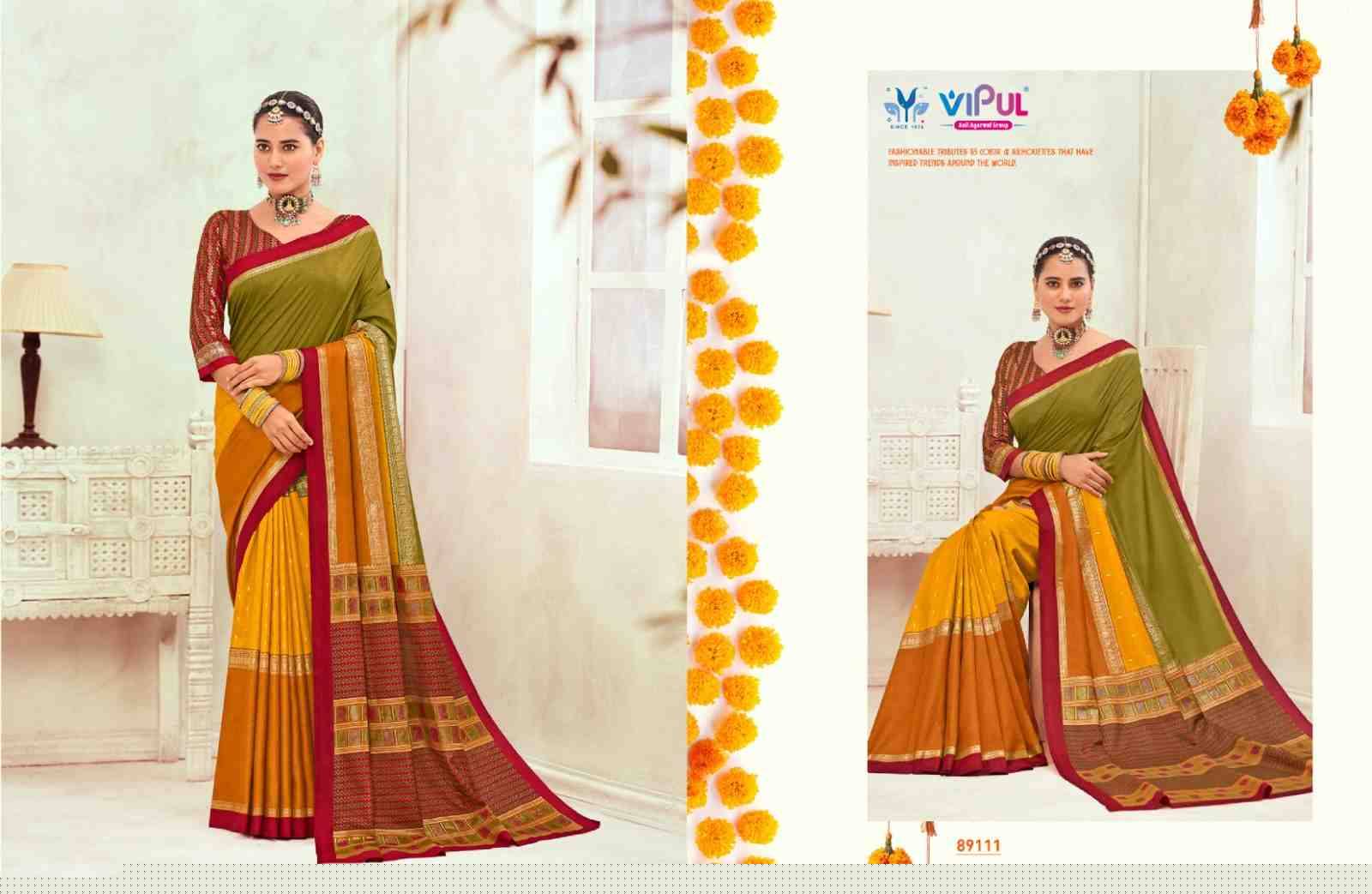 Gulmarg Silk Vol-6 By Vipul Fashion 89100 To 89111 Series Indian Traditional Wear Collection Beautiful Stylish Fancy Colorful Party Wear & Occasional Wear Soft Silk Sarees At Wholesale Price