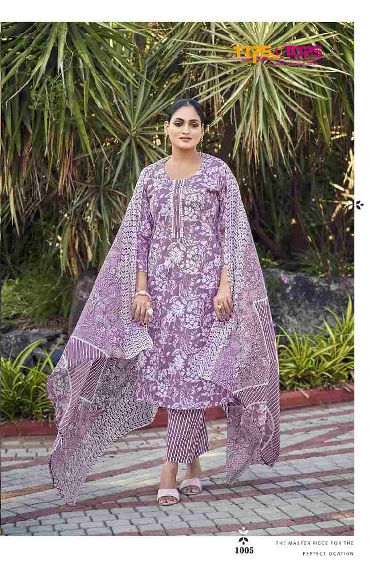 Summer Fashion Vol-8 By Tips And Tops 1001 To 1006 Series Designer Festive Suits Beautiful Fancy Colorful Stylish Party Wear & Occasional Wear Cotton Print Dresses At Wholesale Price