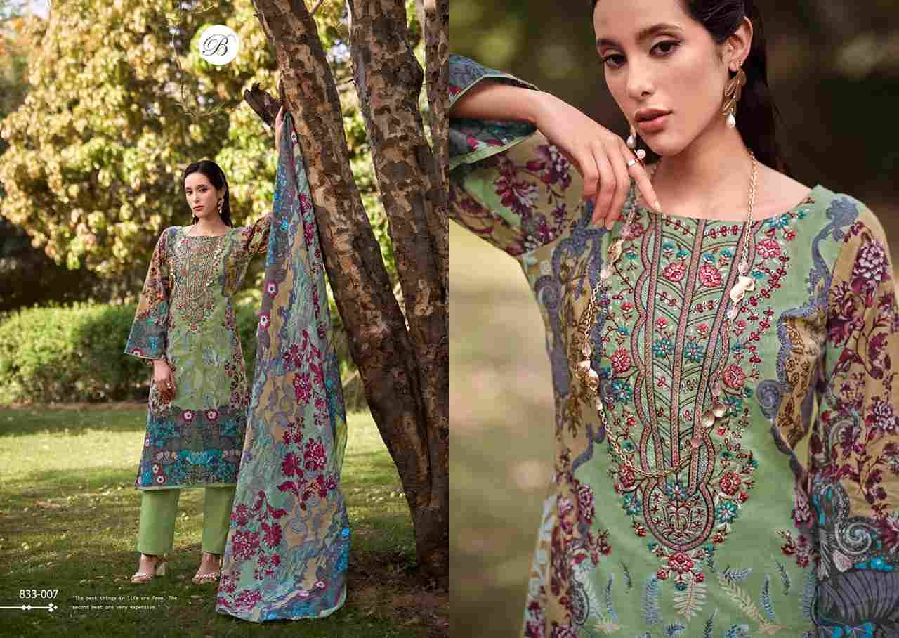 Naira Vol-102 By Belliza 833-001 To 833-008 Series Beautiful Festive Suits Stylish Fancy Colorful Casual Wear & Ethnic Wear Pure Cotton Print Dresses At Wholesale Price