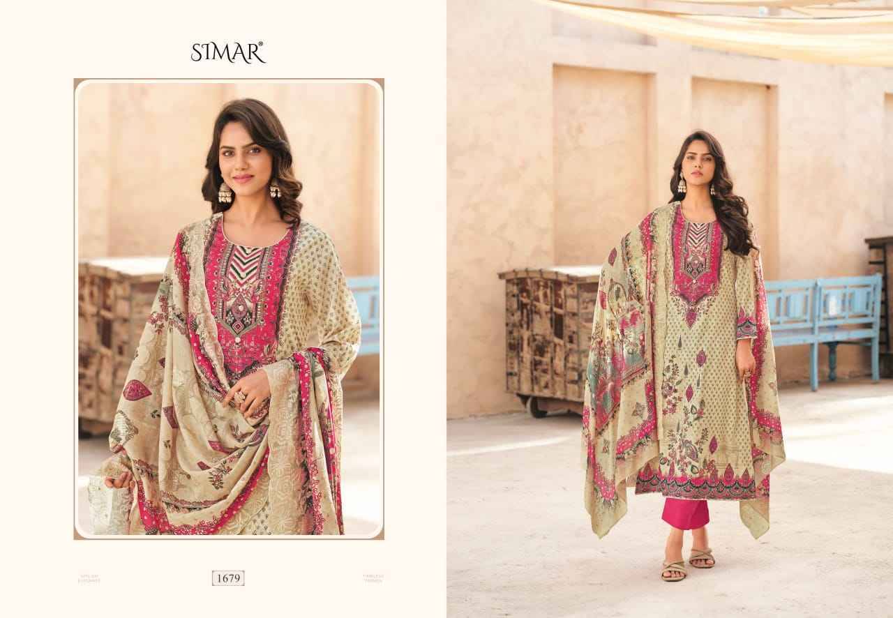 Saima Vol-10 By Simar 1679 To 1682 Series Designer Festive Suits Beautiful Stylish Fancy Colorful Party Wear & Occasional Wear Cotton Print Dresses At Wholesale Price