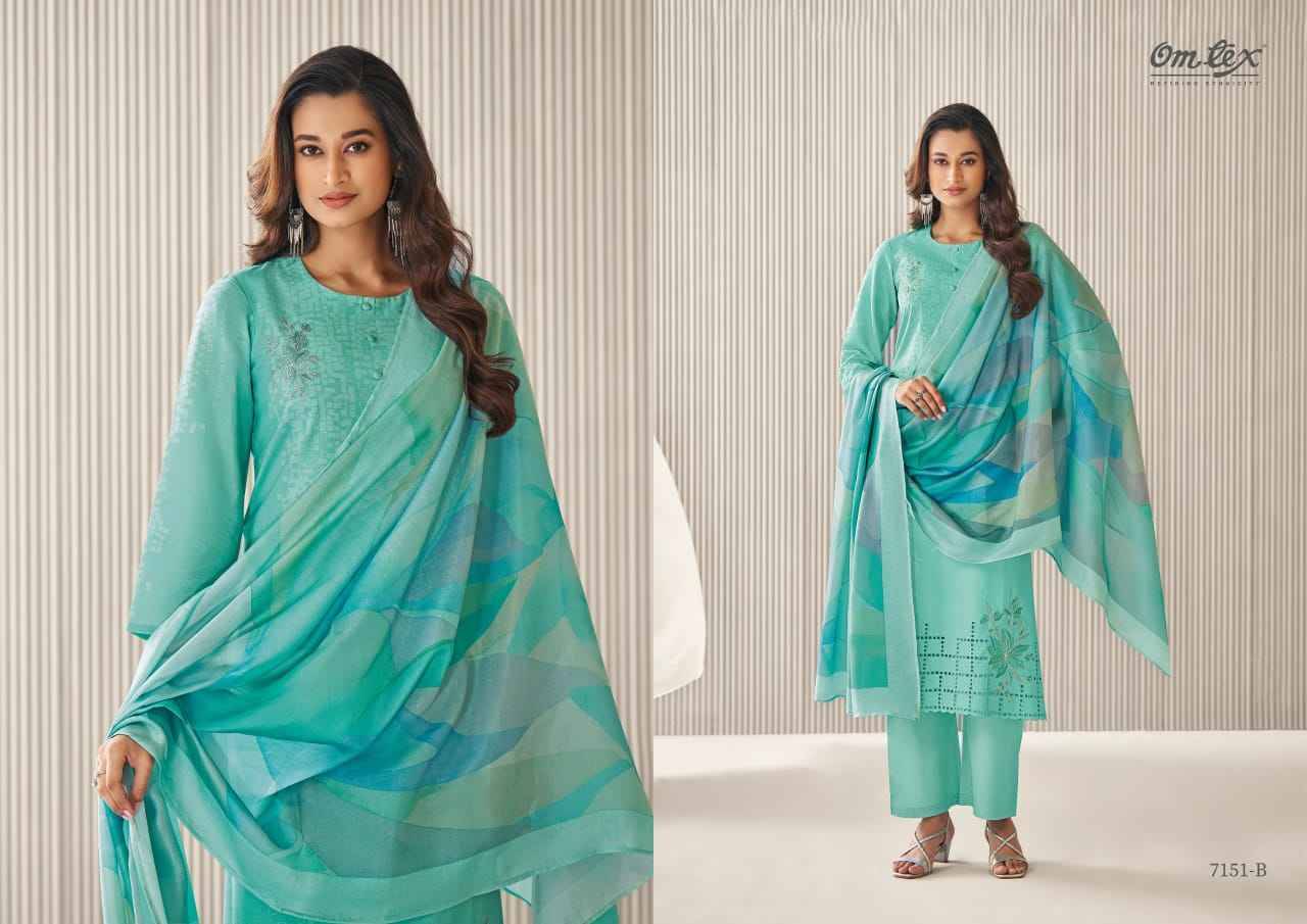 Isabella By Om Tex 7151-A To 7151-D Series Beautiful Suits Stylish Fancy Colorful Party Wear & Ethnic Wear Lawn Cotton Dresses At Wholesale Price