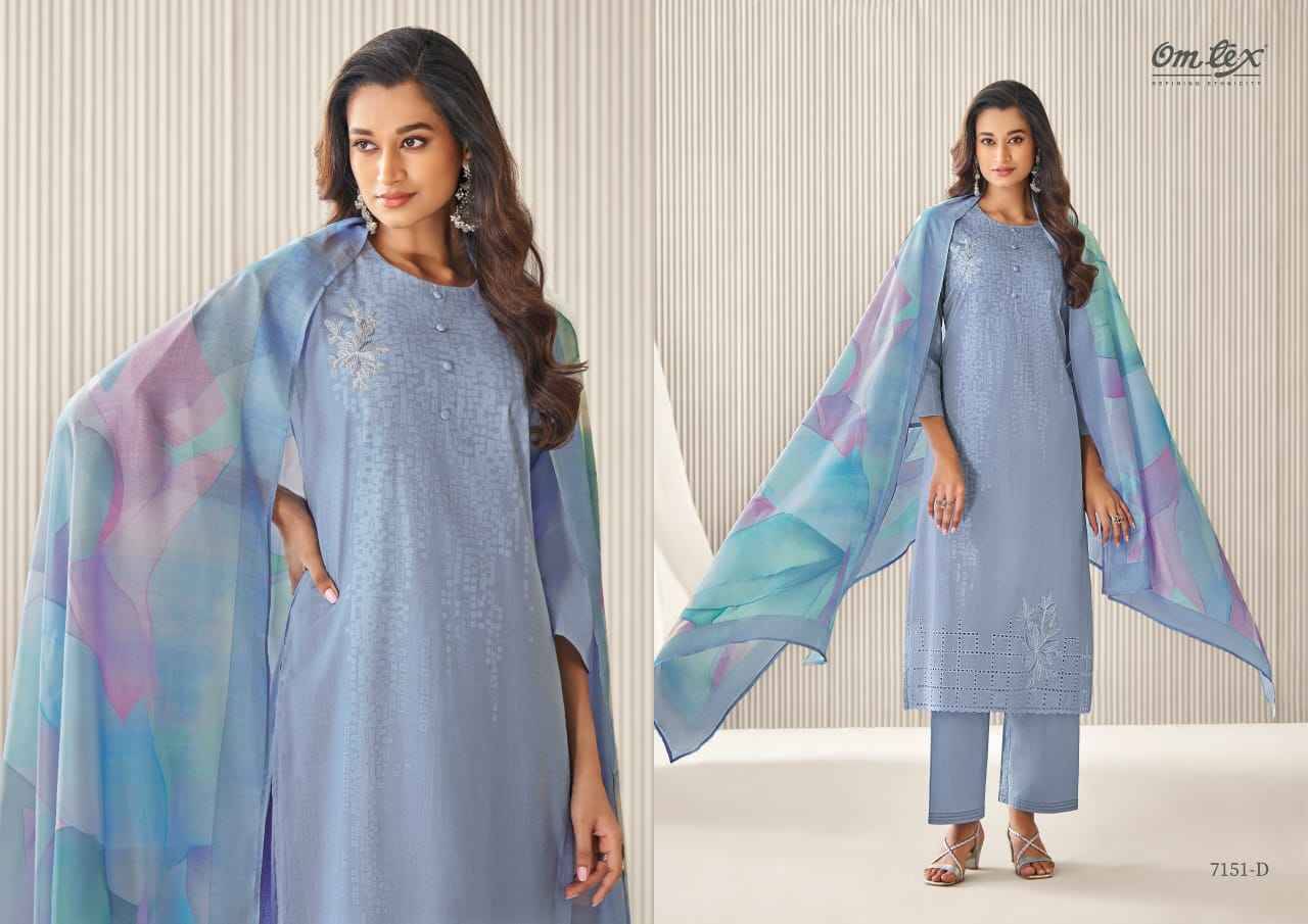 Isabella By Om Tex 7151-A To 7151-D Series Beautiful Suits Stylish Fancy Colorful Party Wear & Ethnic Wear Lawn Cotton Dresses At Wholesale Price