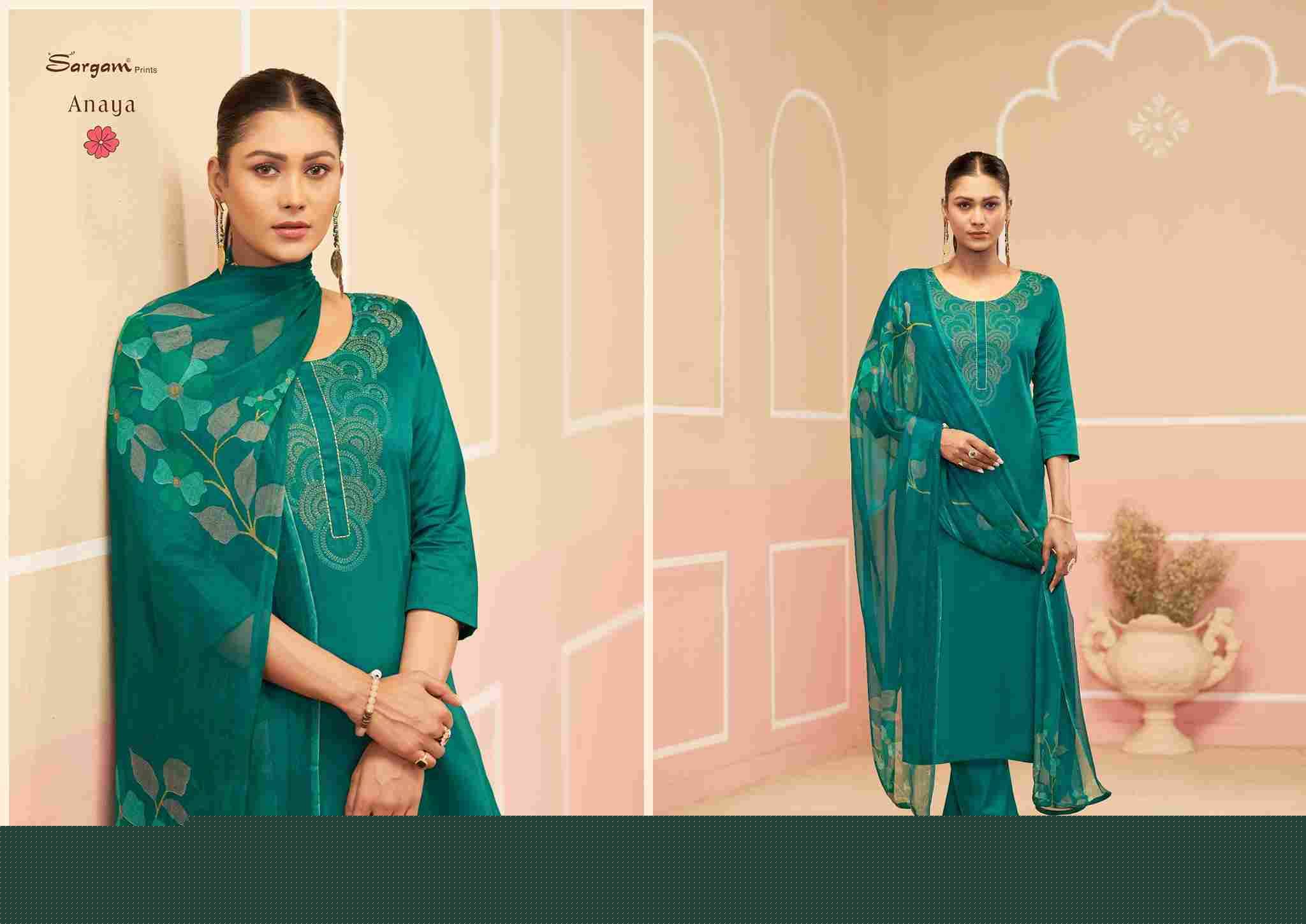 Anaya By Sargam Prints 2655-A To 2655-D Series Beautiful Festive Suits Stylish Fancy Colorful Casual Wear & Ethnic Wear Pure Jam Dresses At Wholesale Price