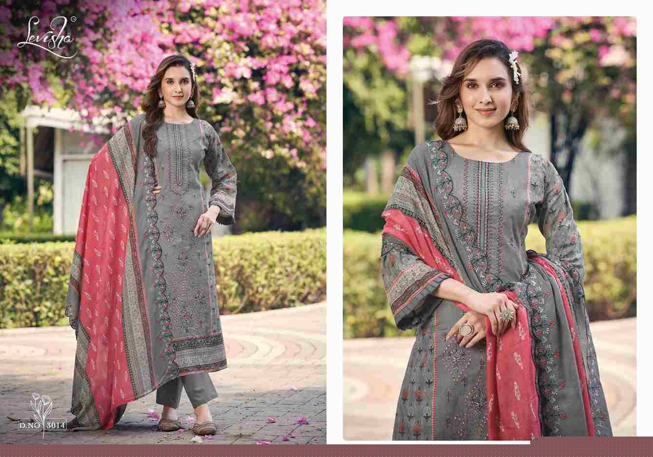 Madhubala Vol-3 By Levisha 3013 To 3020 Series Festive Suits Beautiful Fancy Colorful Stylish Party Wear & Occasional Wear Cambric Lawn Cotton Dresses At Wholesale Price