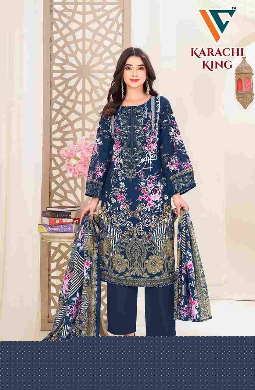 Karachi King Vol-17 By Vandana Creation 1701 To 1708 Series Beautiful Festive Suits Stylish Fancy Colorful Casual Wear & Ethnic Wear Cotton Print Dresses At Wholesale Price