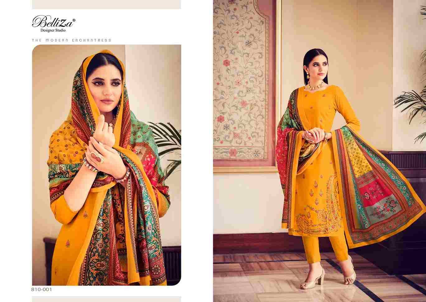 Ibadat By Belliza 810-001 To 810-008 Series Beautiful Suits Colorful Stylish Fancy Casual Wear & Ethnic Wear Pure Jam Cotton Print With Embroidered Dresses At Wholesale Price