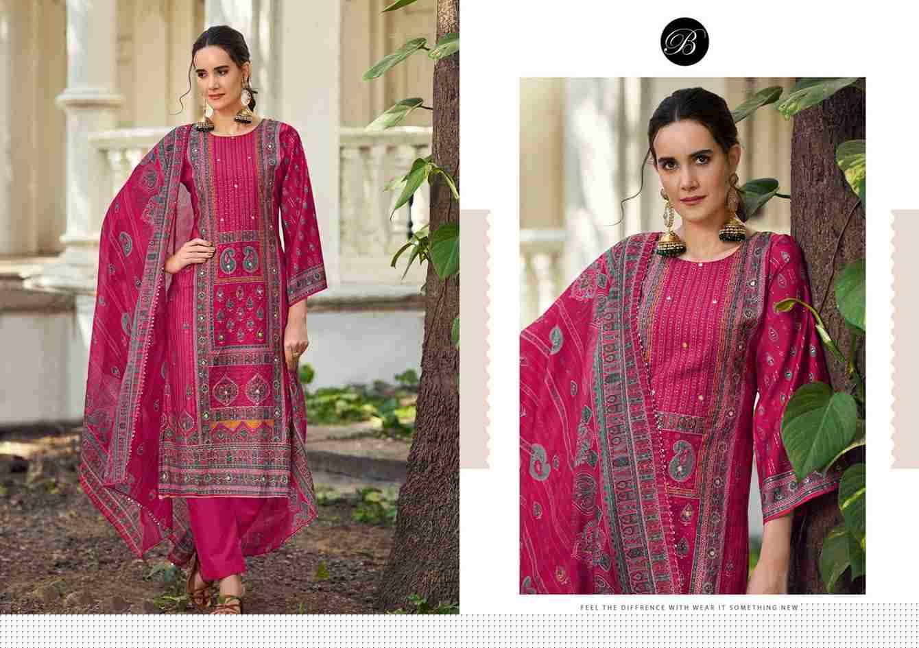 Nusrat Vol-4 By Belliza 817-001 To 817-006 Series Beautiful Festive Suits Stylish Fancy Colorful Casual Wear & Ethnic Wear Pure Viscose Muslin Print Dresses At Wholesale Price