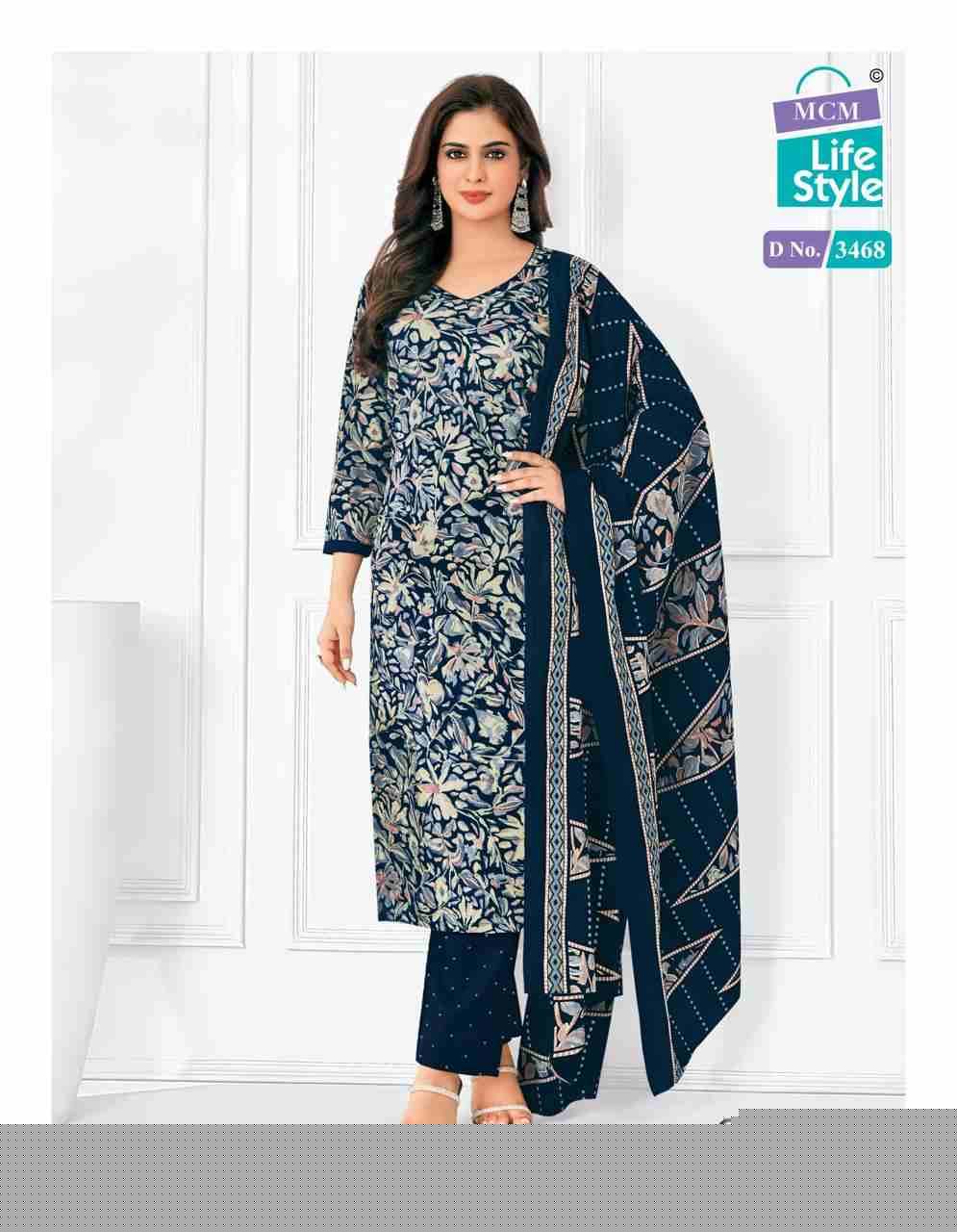 Priyalaxmi Vol-34 By MCM Lifestyle 3456 To 3475 Series Beautiful Festive Suits Stylish Fancy Colorful Casual Wear & Ethnic Wear Pure Cotton Print Dresses At Wholesale Price